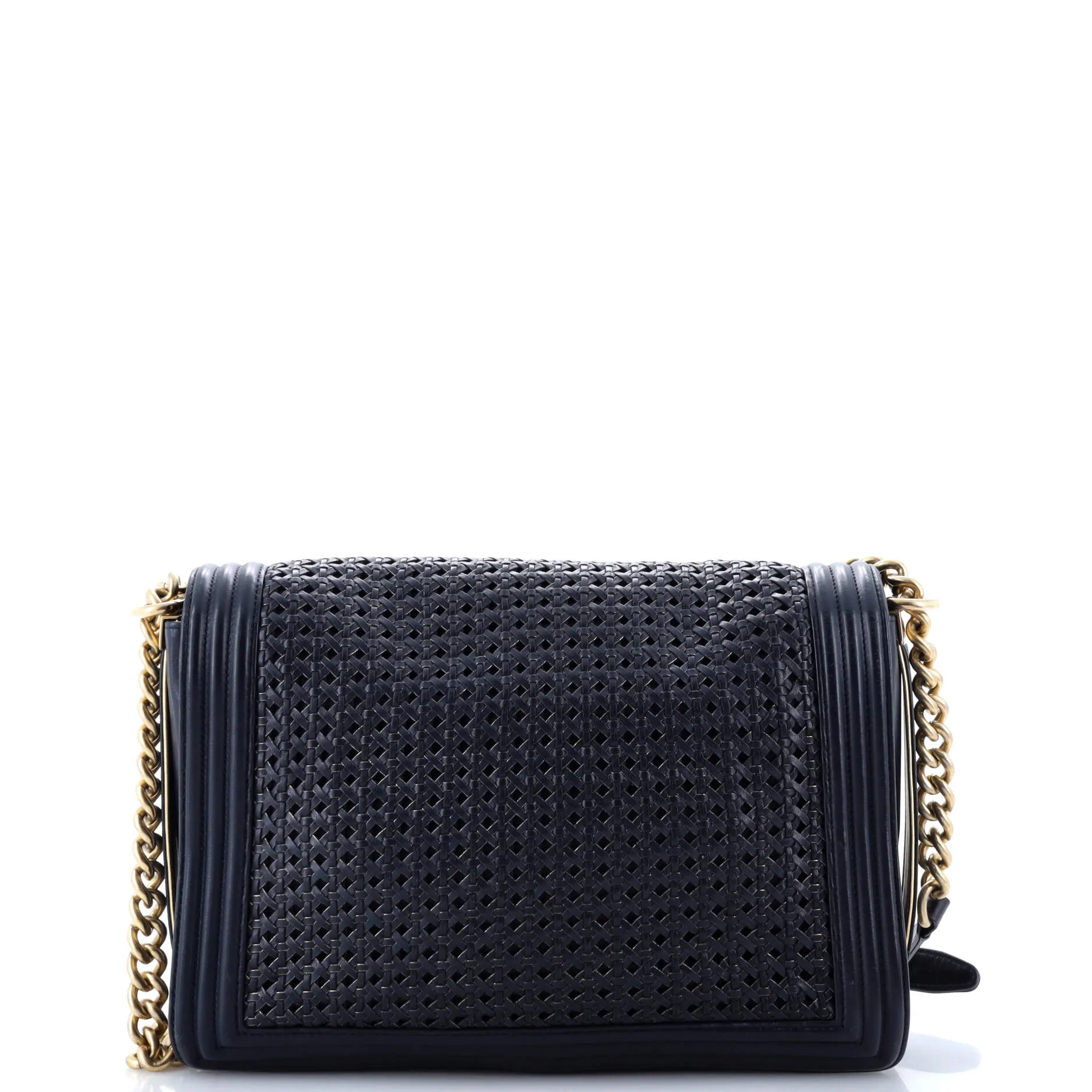 Chanel Boy Flap Bag Braided Sheepskin