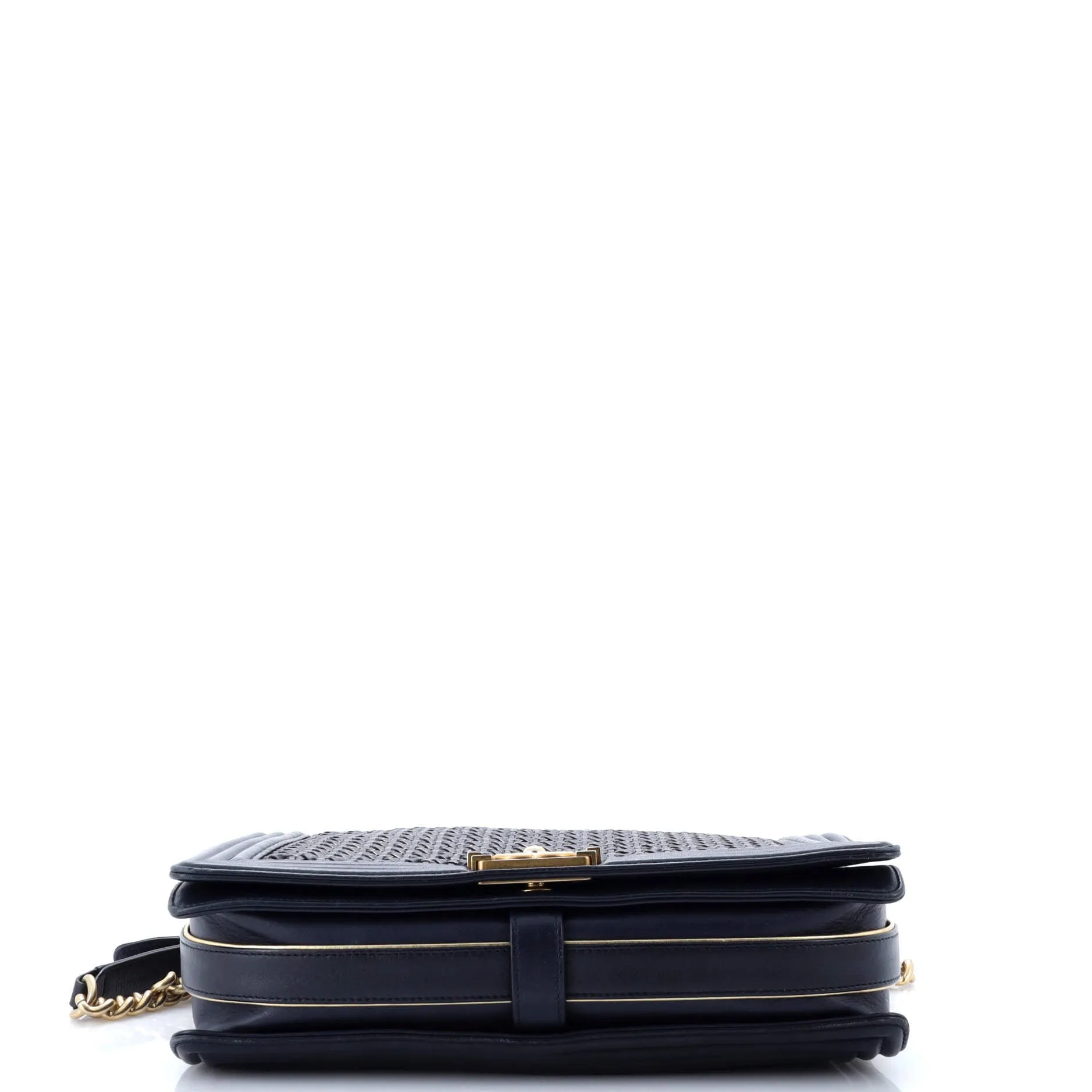 Chanel Boy Flap Bag Braided Sheepskin