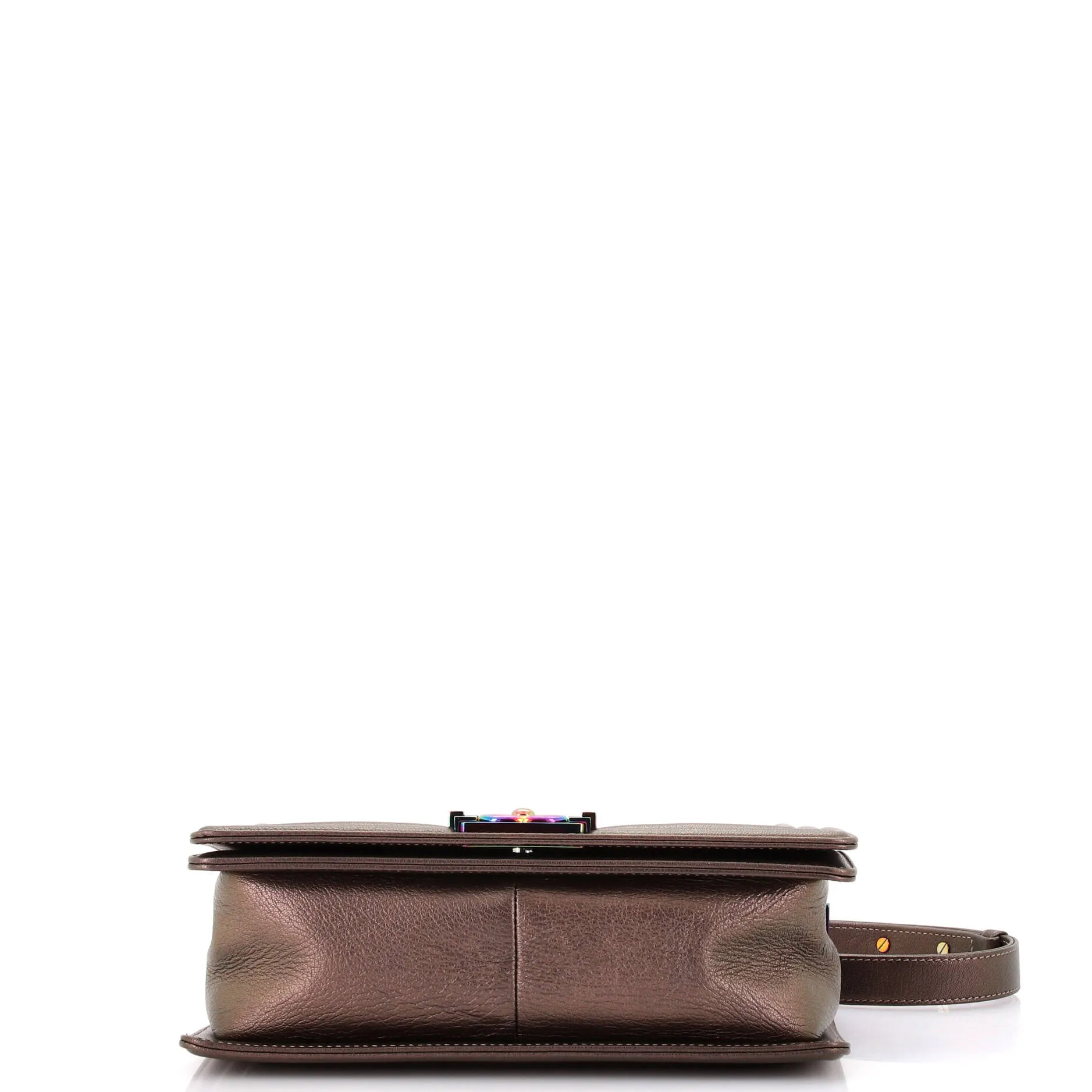 Chanel Boy Flap Bag Quilted Iridescent