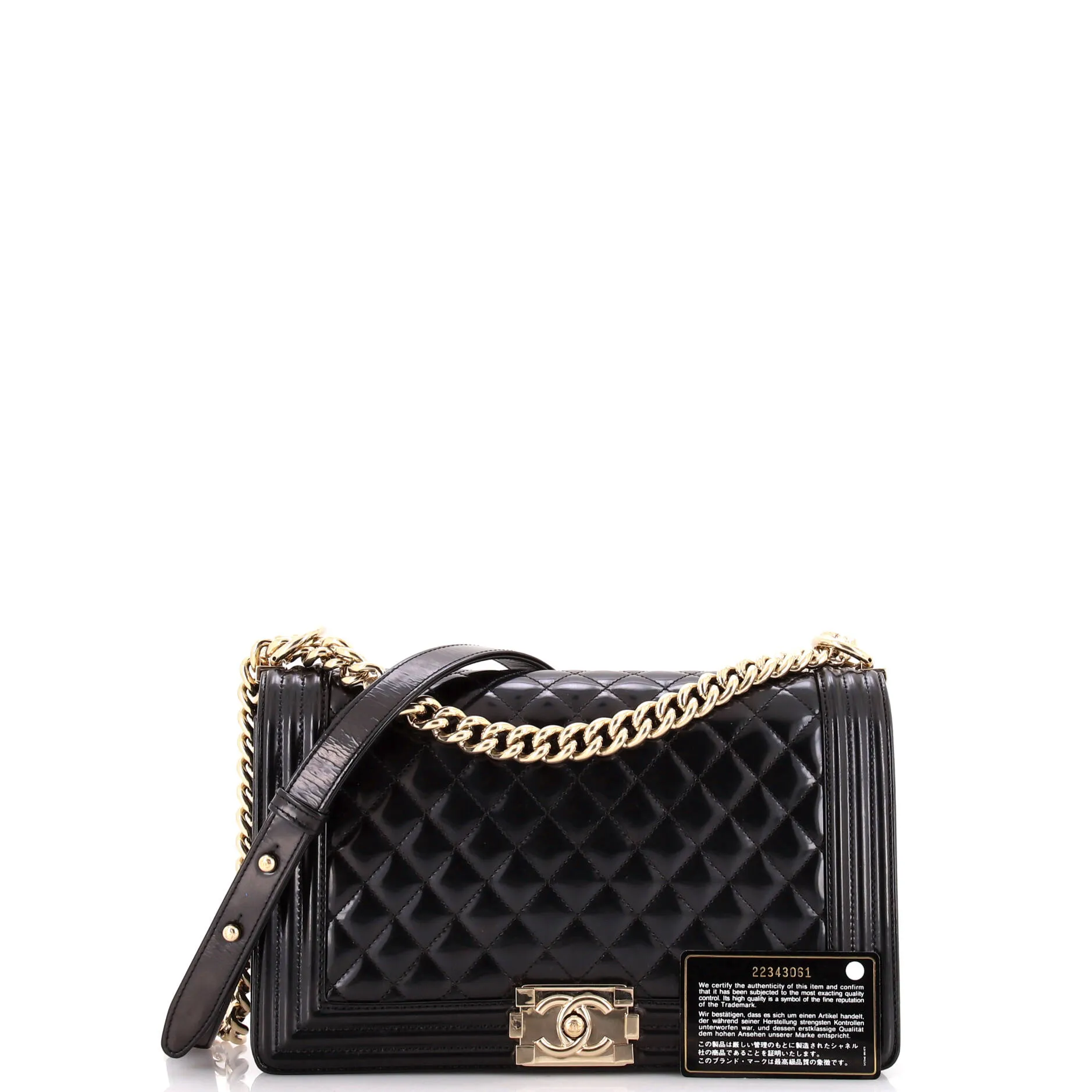 Chanel Boy Flap Bag Quilted Iridescent