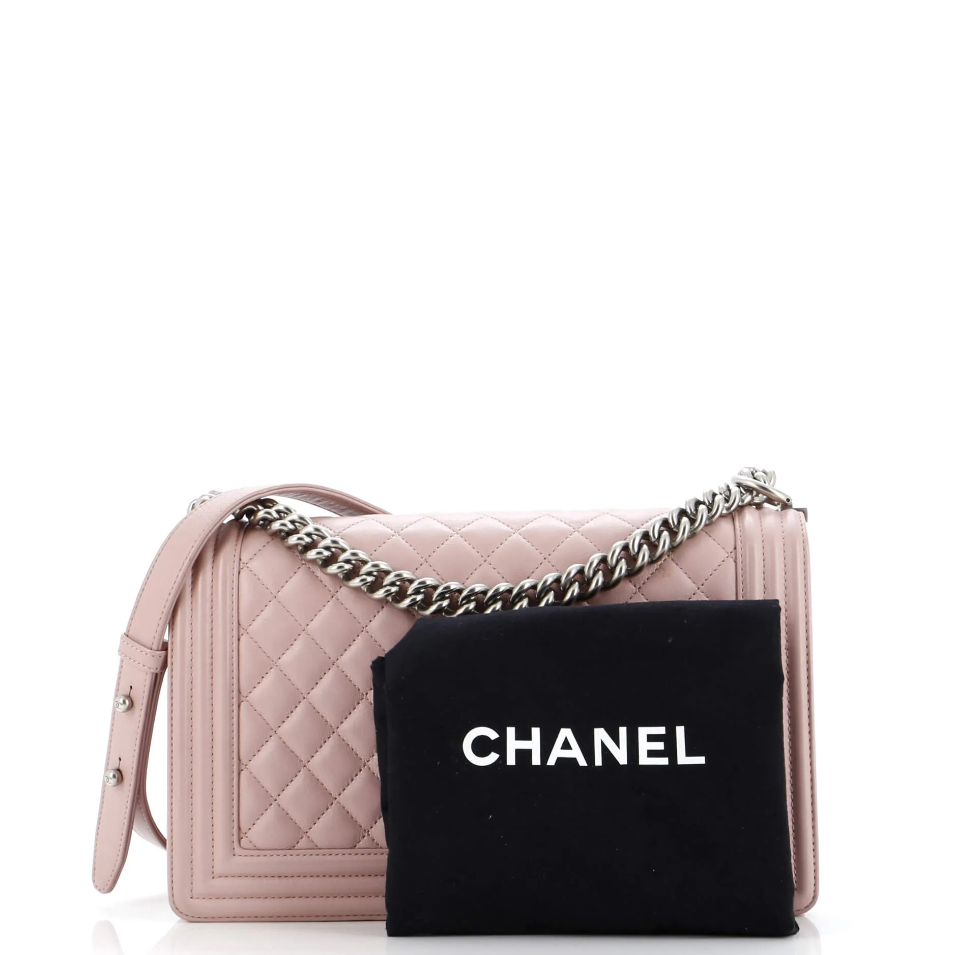 Chanel Boy Flap Bag Quilted Lambskin New