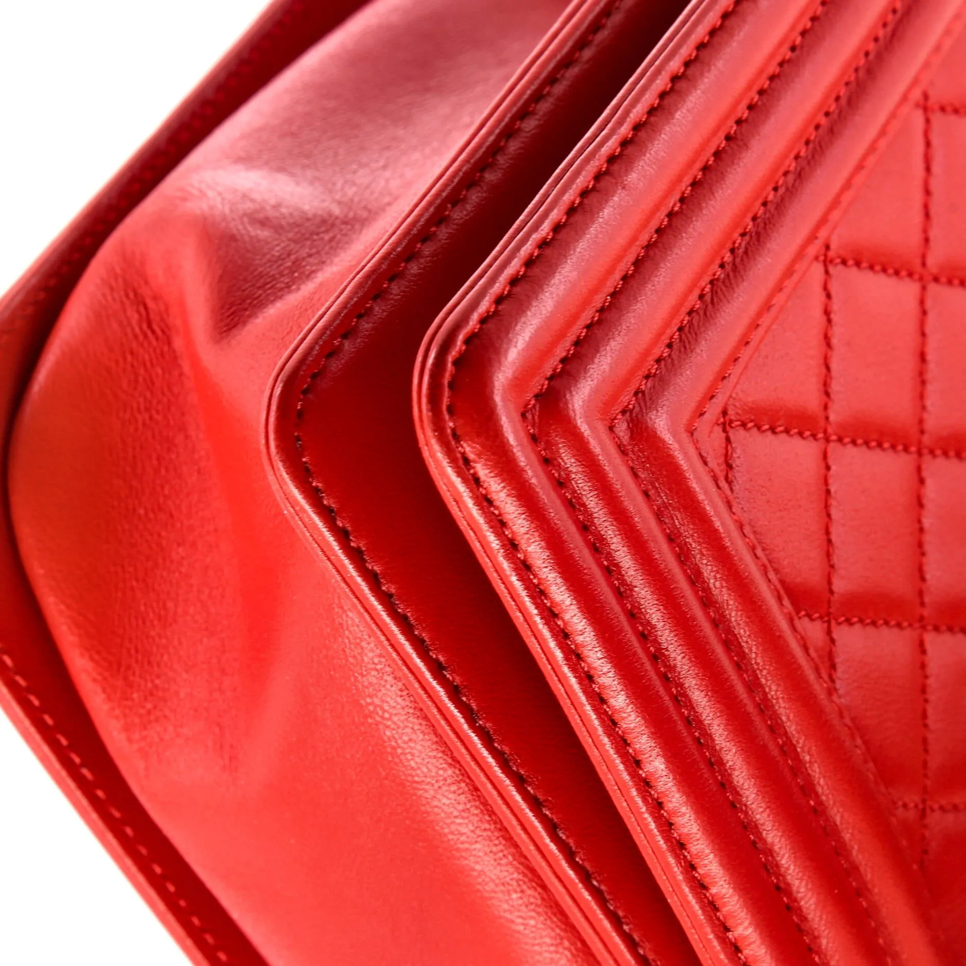 Chanel Boy Flap Bag Quilted Lambskin Old