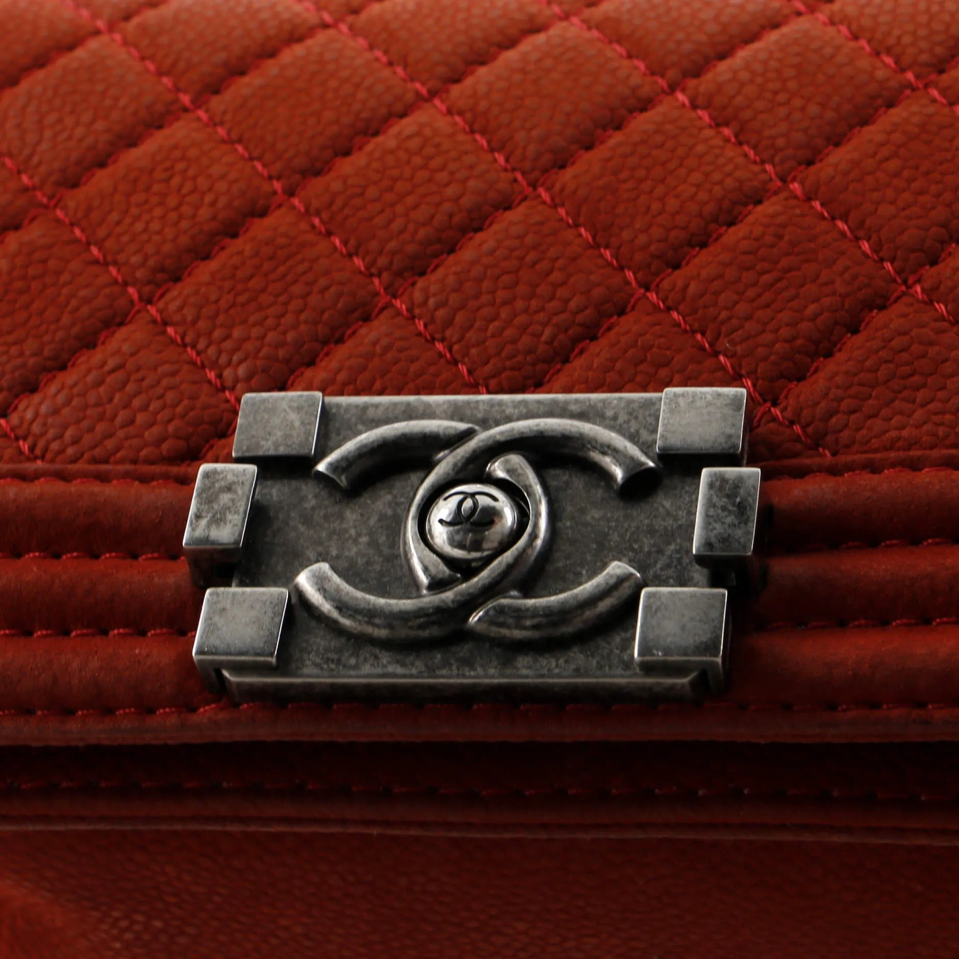 Chanel Boy Flap Bag Quilted Matte Caviar