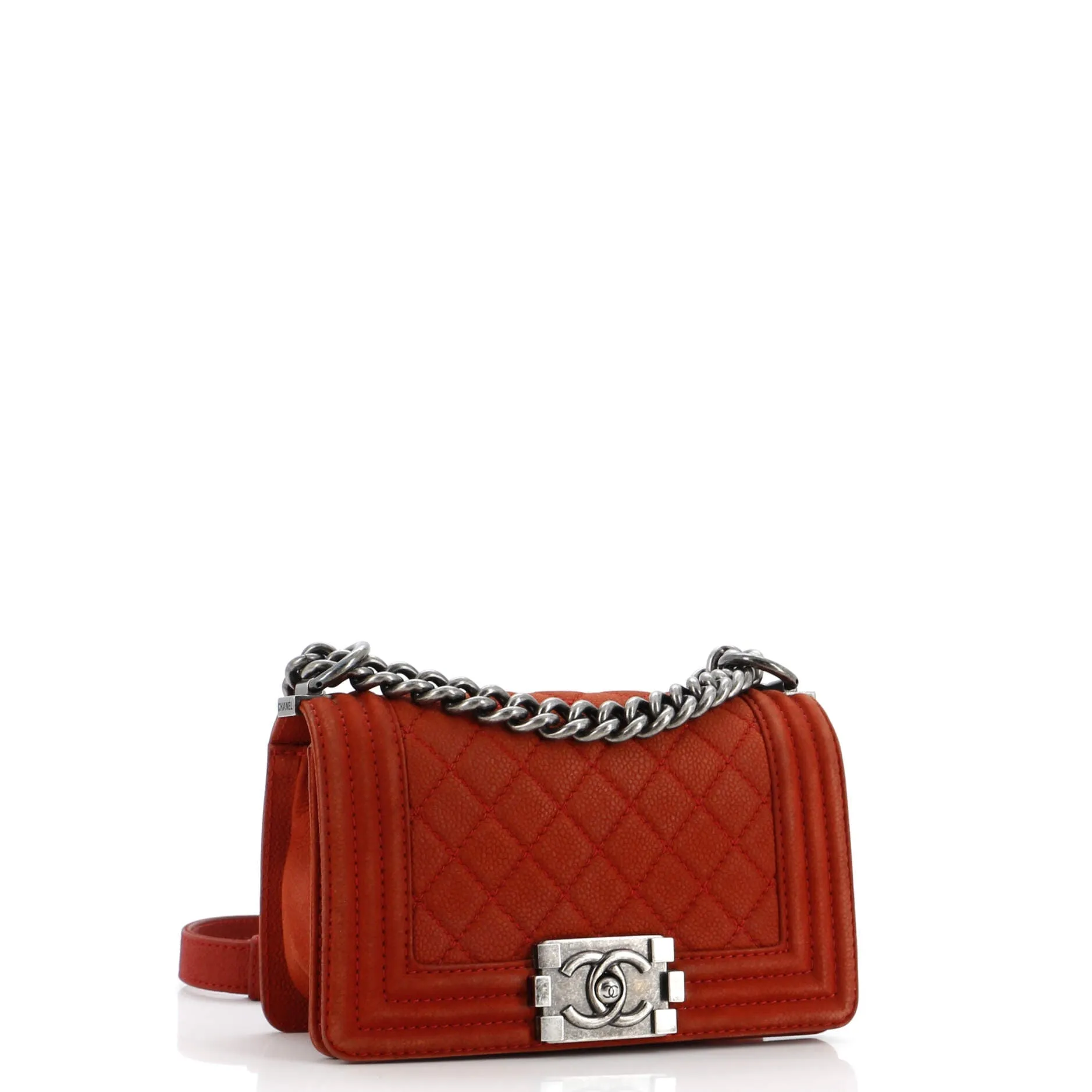 Chanel Boy Flap Bag Quilted Matte Caviar