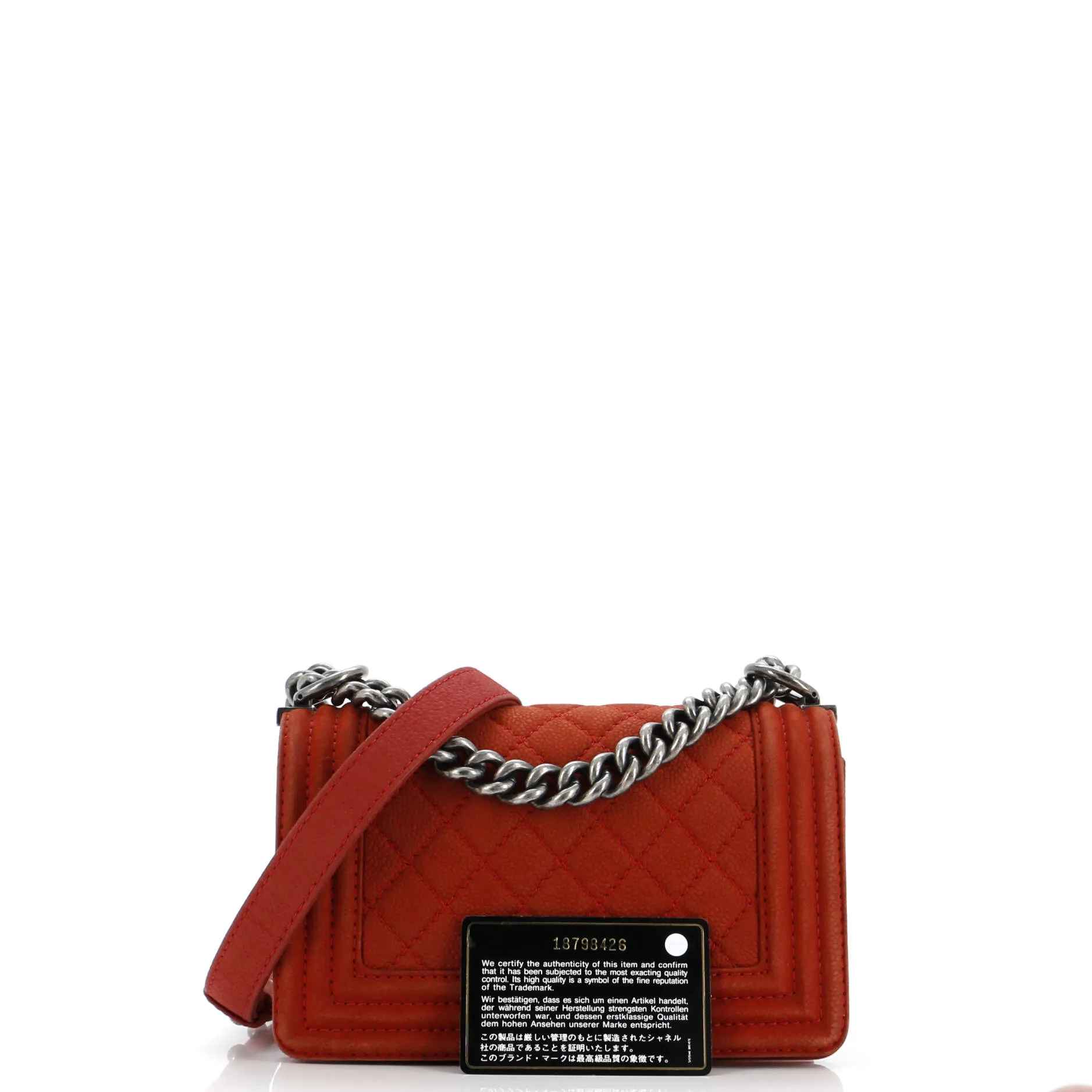 Chanel Boy Flap Bag Quilted Matte Caviar
