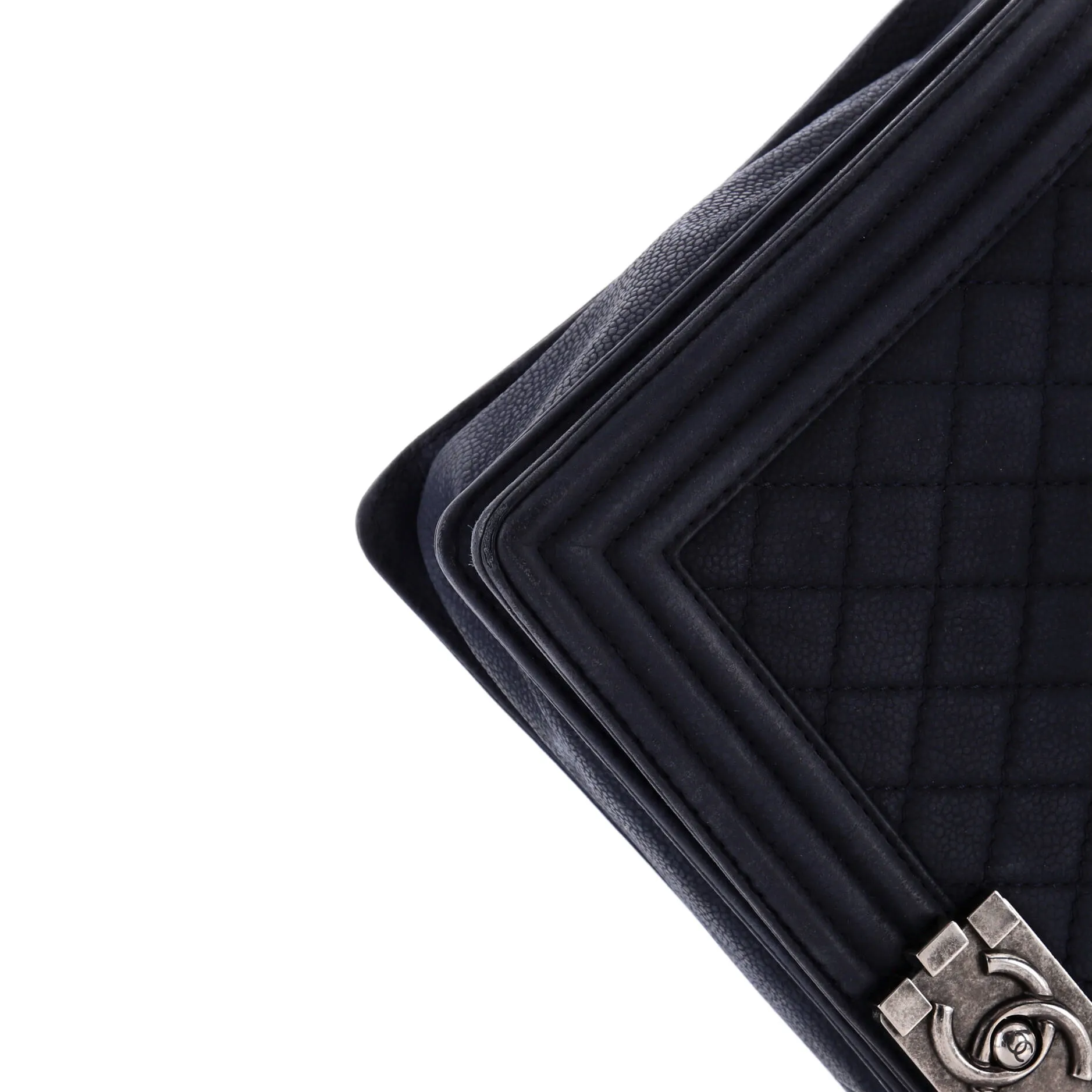 Chanel Boy Flap Bag Quilted Matte Caviar