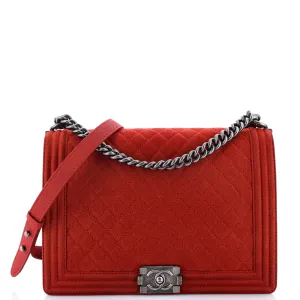 Chanel Boy Flap Bag Quilted Matte Caviar