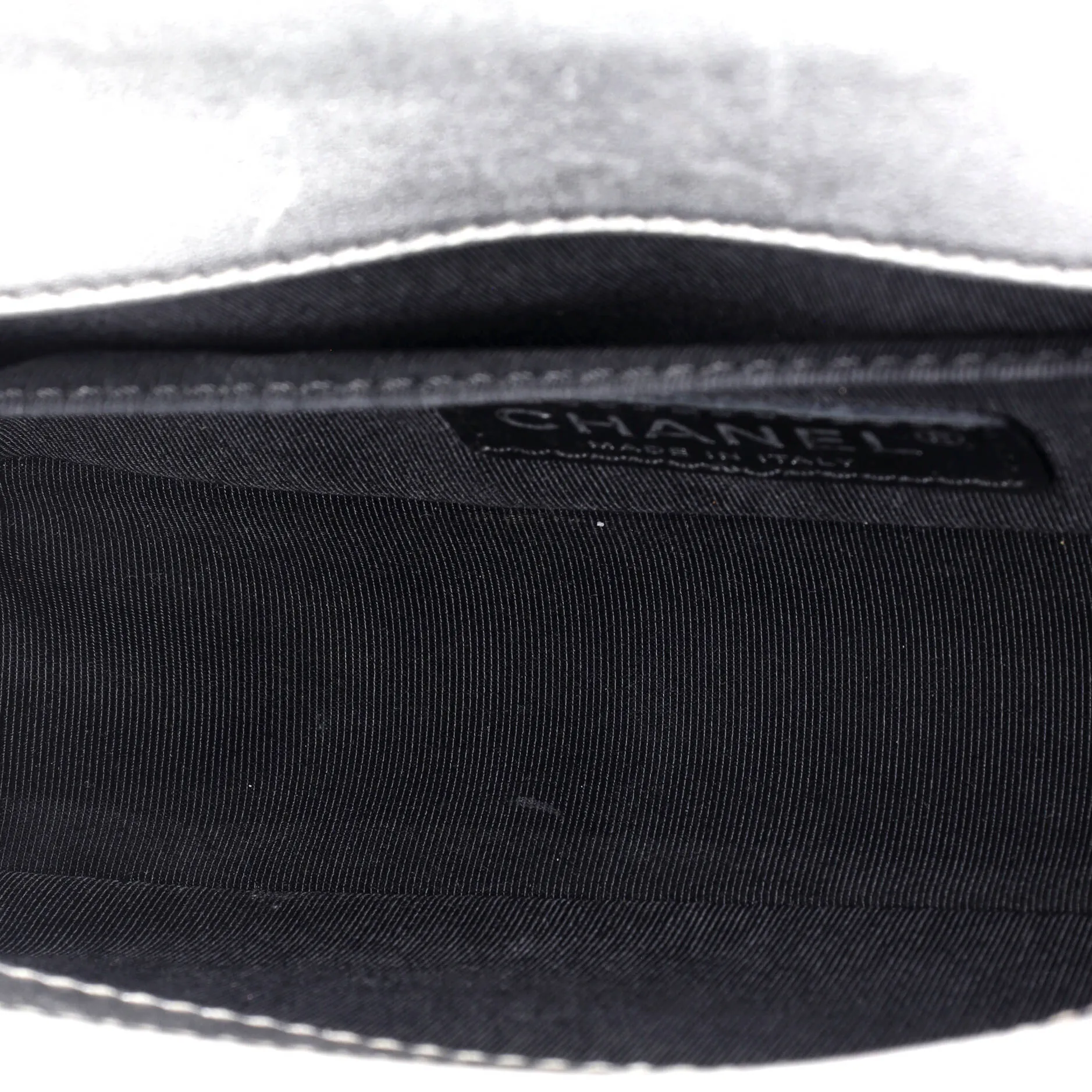 Chanel Boy Flap Bag Quilted Patent Small