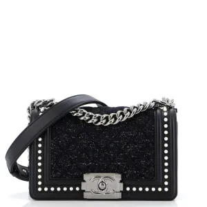 Chanel Boy Flap Bag Quilted Tweed With