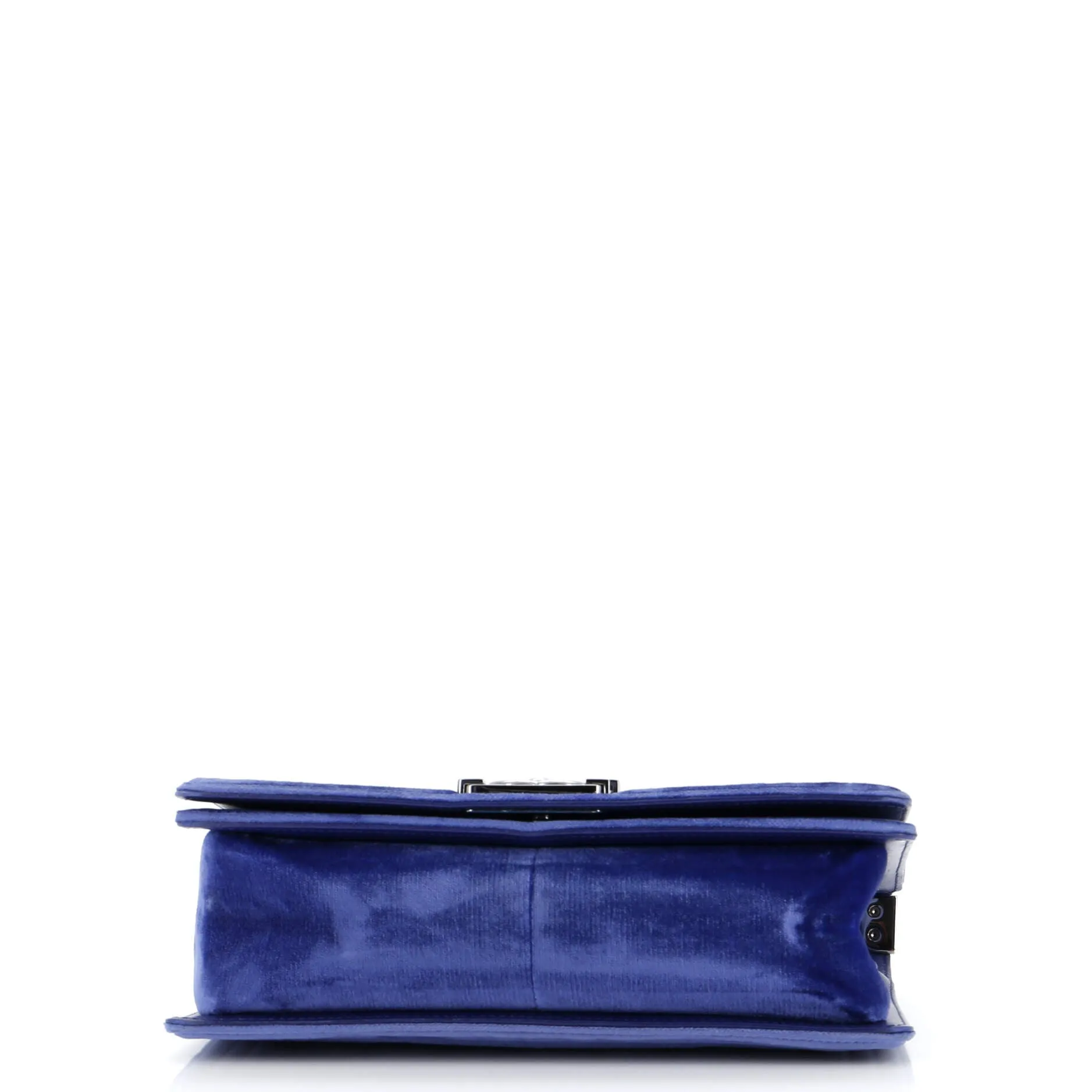 Chanel Boy Flap Bag Quilted Velvet Old
