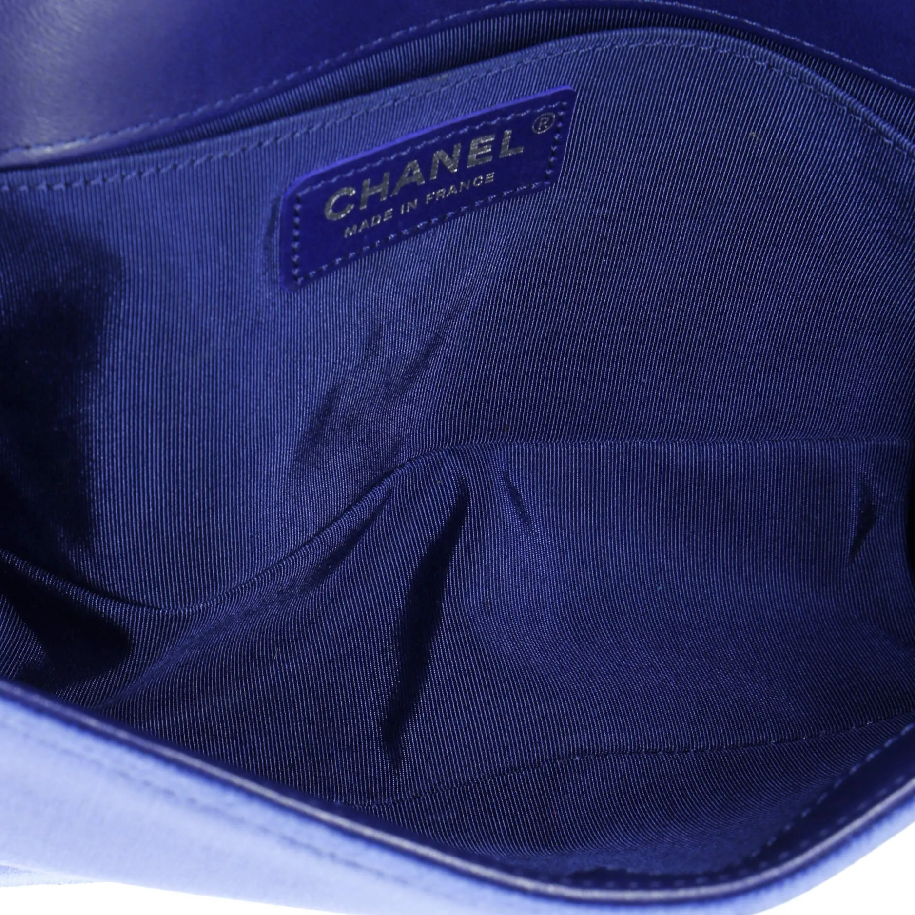 Chanel Boy Flap Bag Quilted Velvet Old