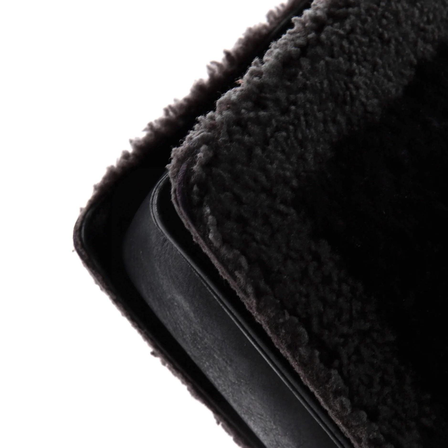 Chanel Boy Flap Bag Shearling New Medium