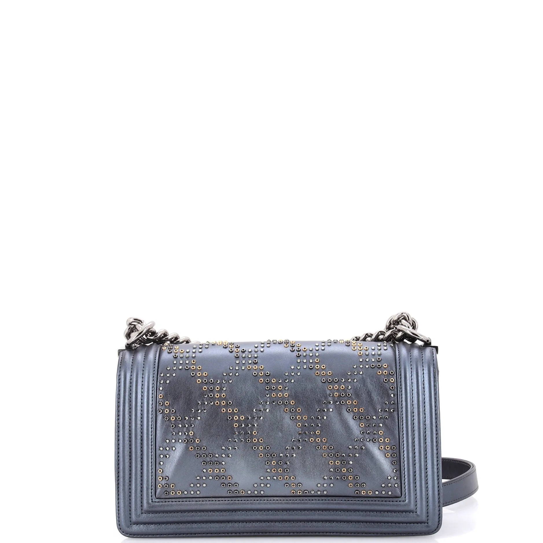 Chanel Boy Flap Bag Studded Leather Old
