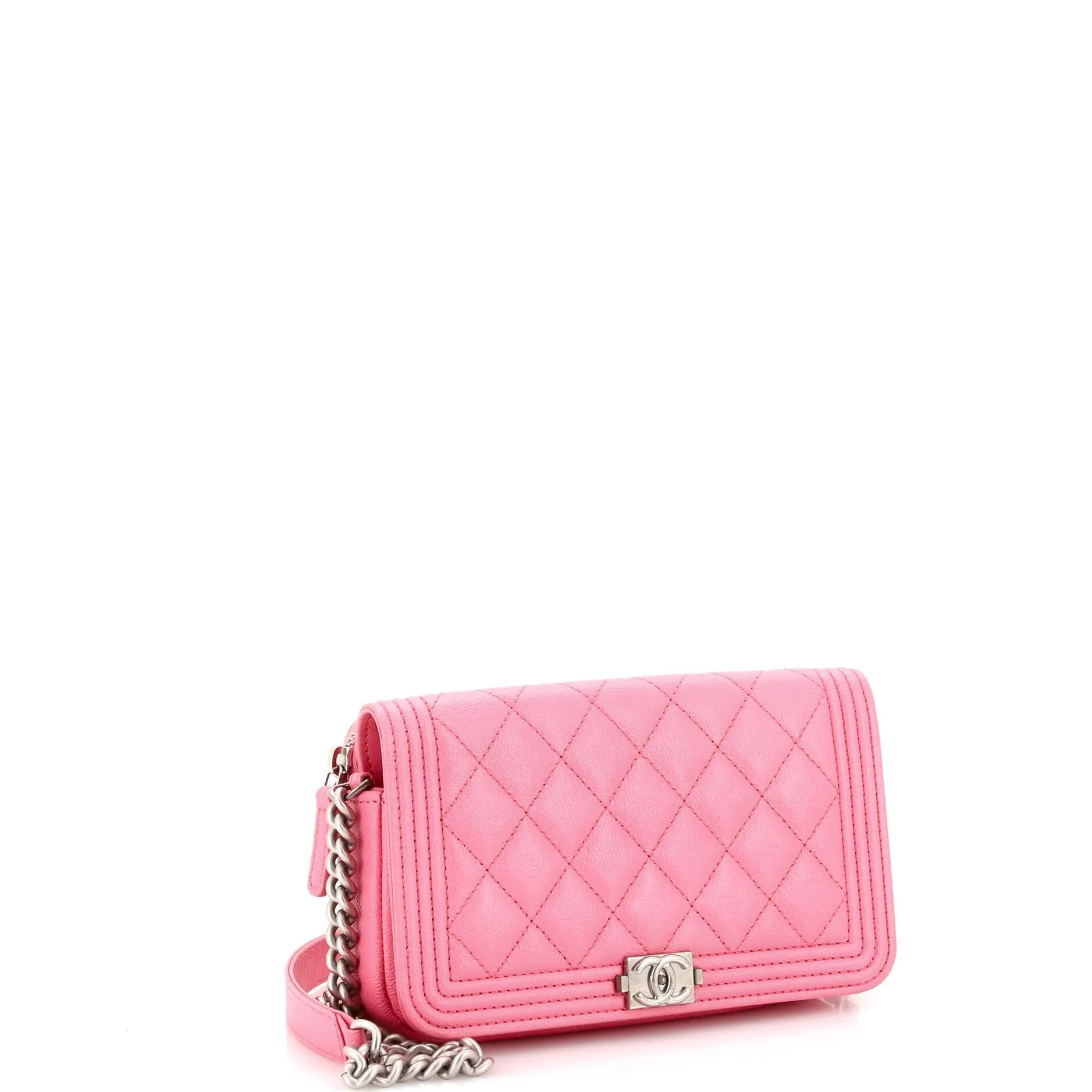 Chanel Boy Flap Phone Holder With Chain