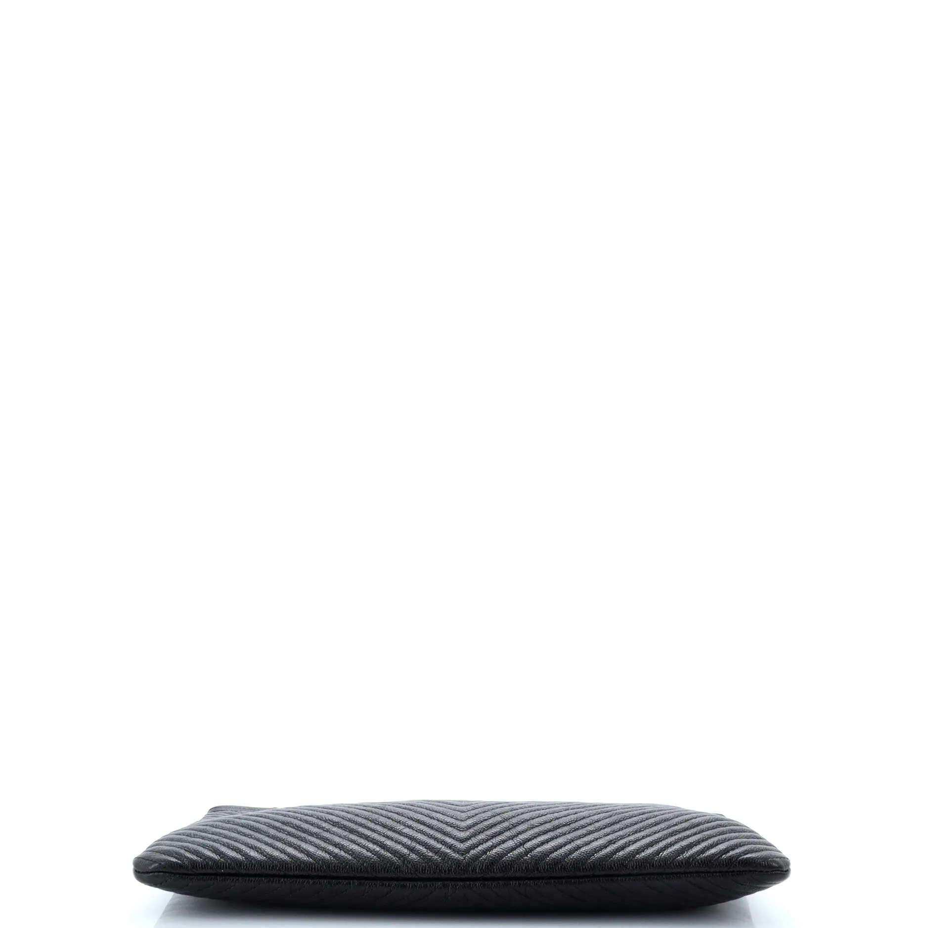 Chanel Boy O Case Clutch Chevron Caviar