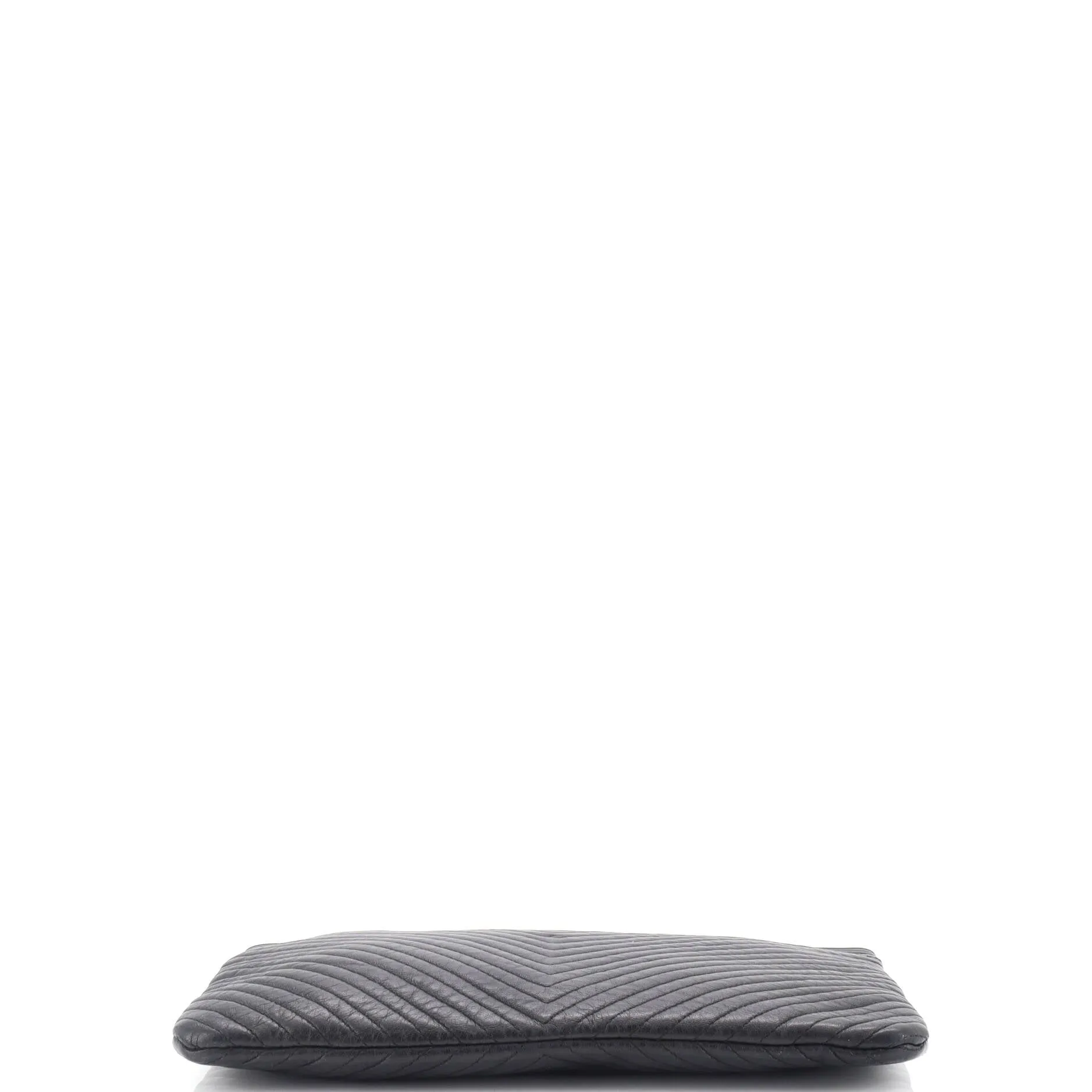 Chanel Boy O Case Clutch Chevron