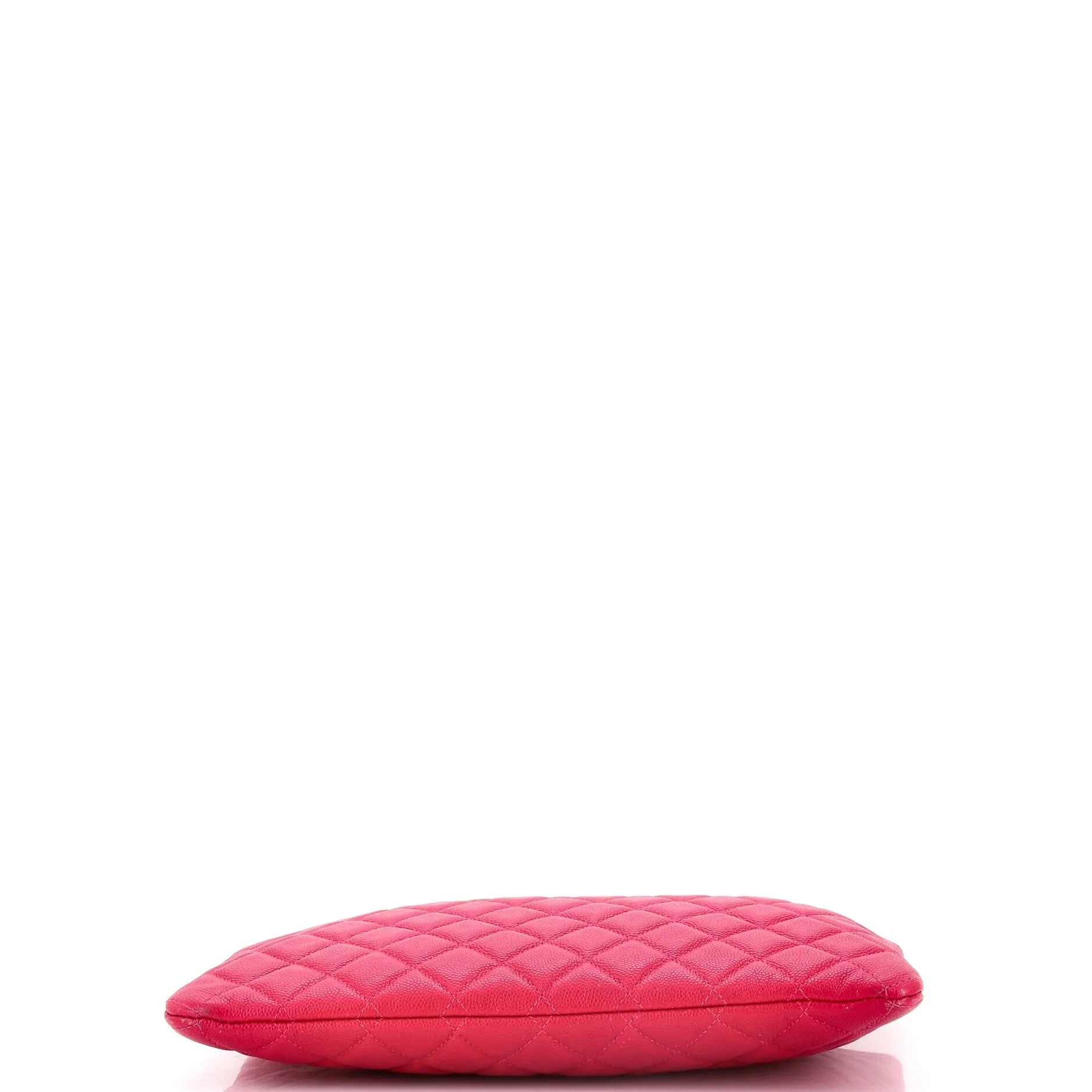 Chanel Boy O Case Clutch Quilted Caviar