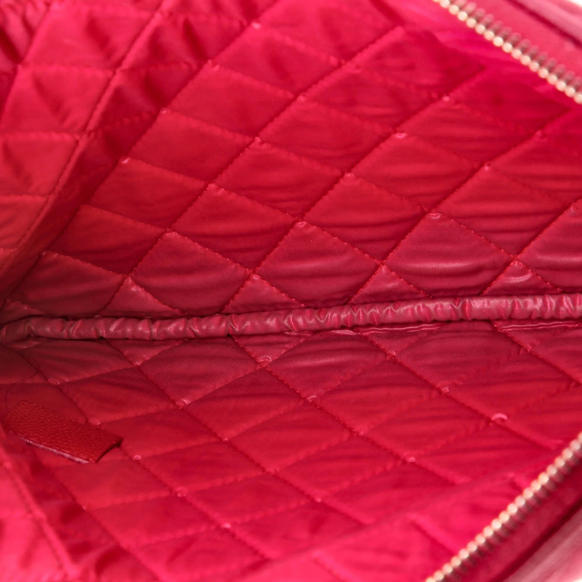 Chanel Boy O Case Clutch Quilted Caviar