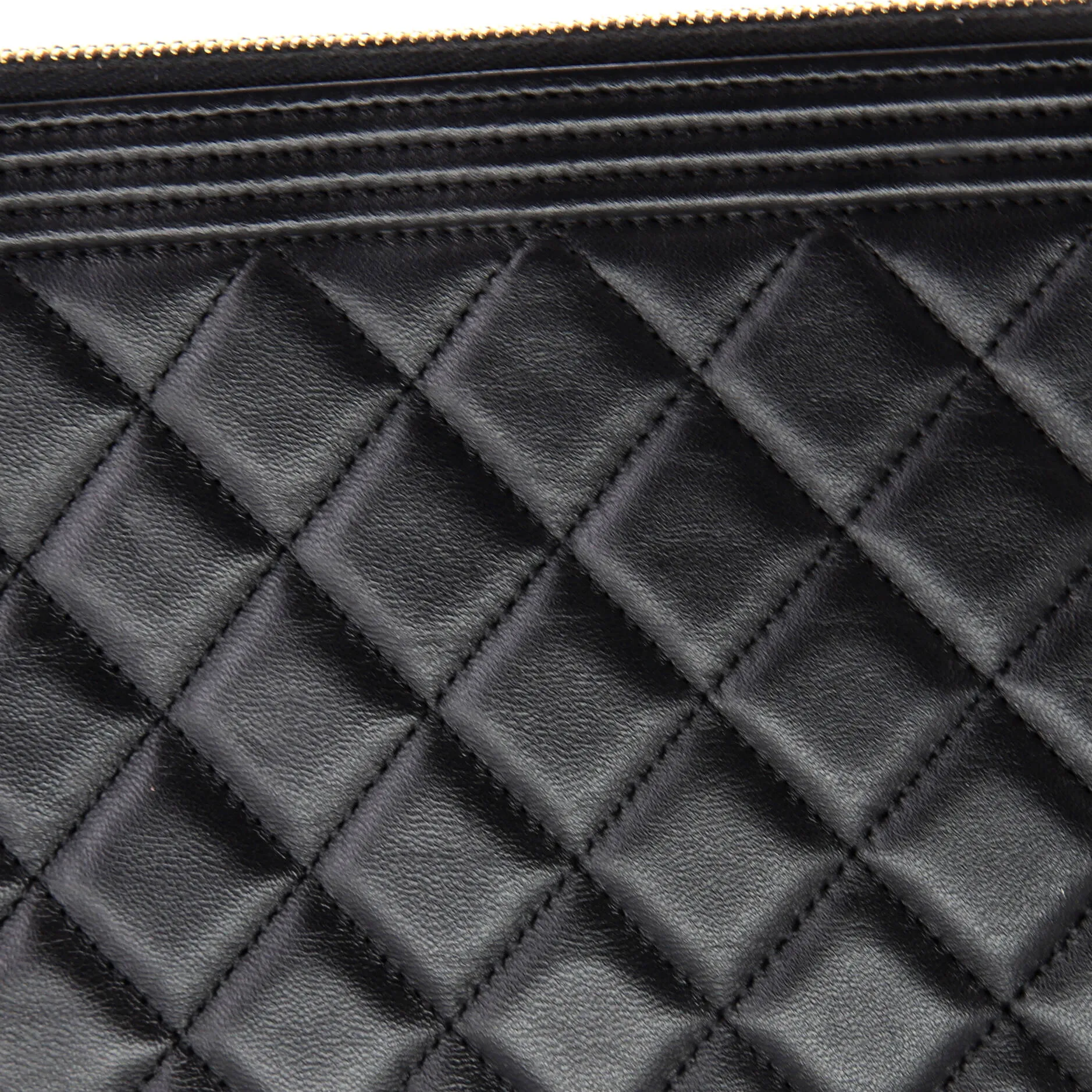 Chanel Boy O Case Clutch Quilted
