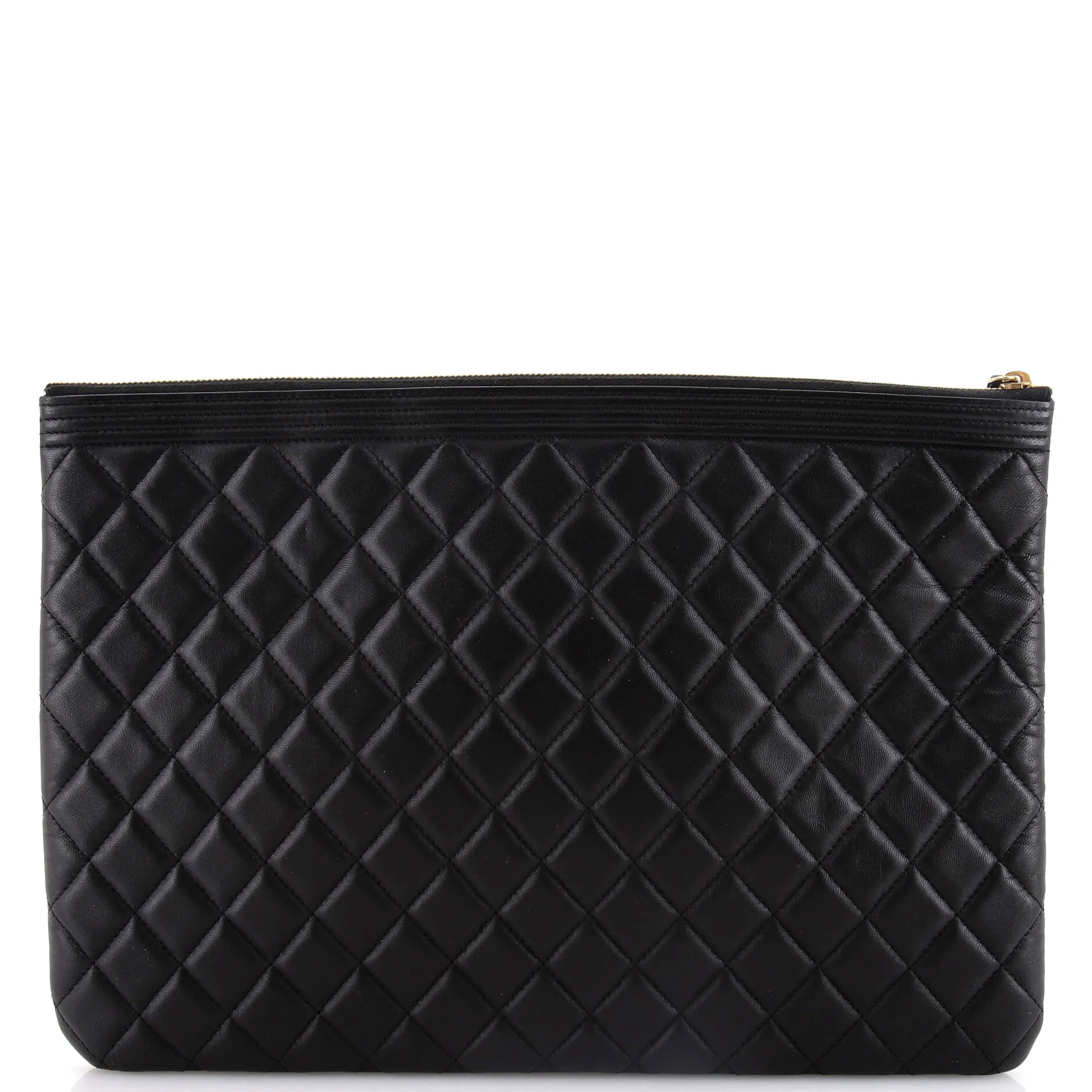 Chanel Boy O Case Clutch Quilted