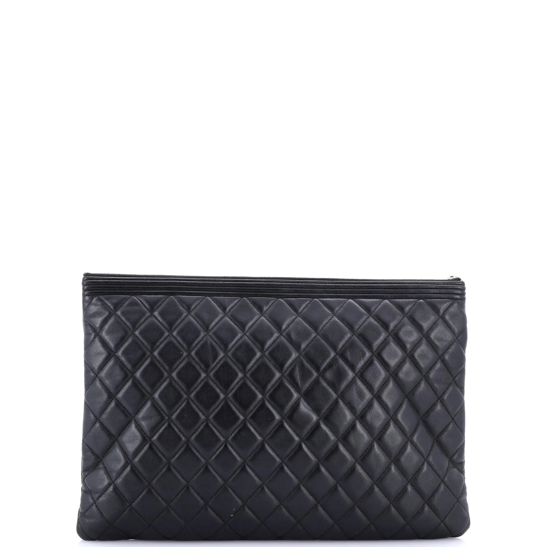 Chanel Boy O Case Clutch Quilted