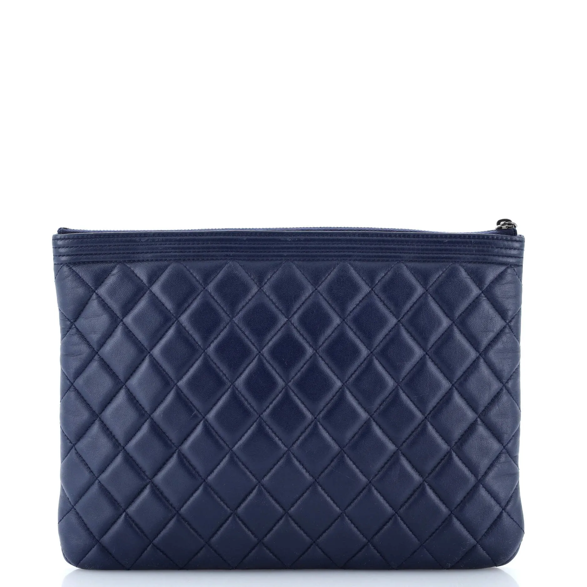 Chanel Boy O Case Clutch Quilted