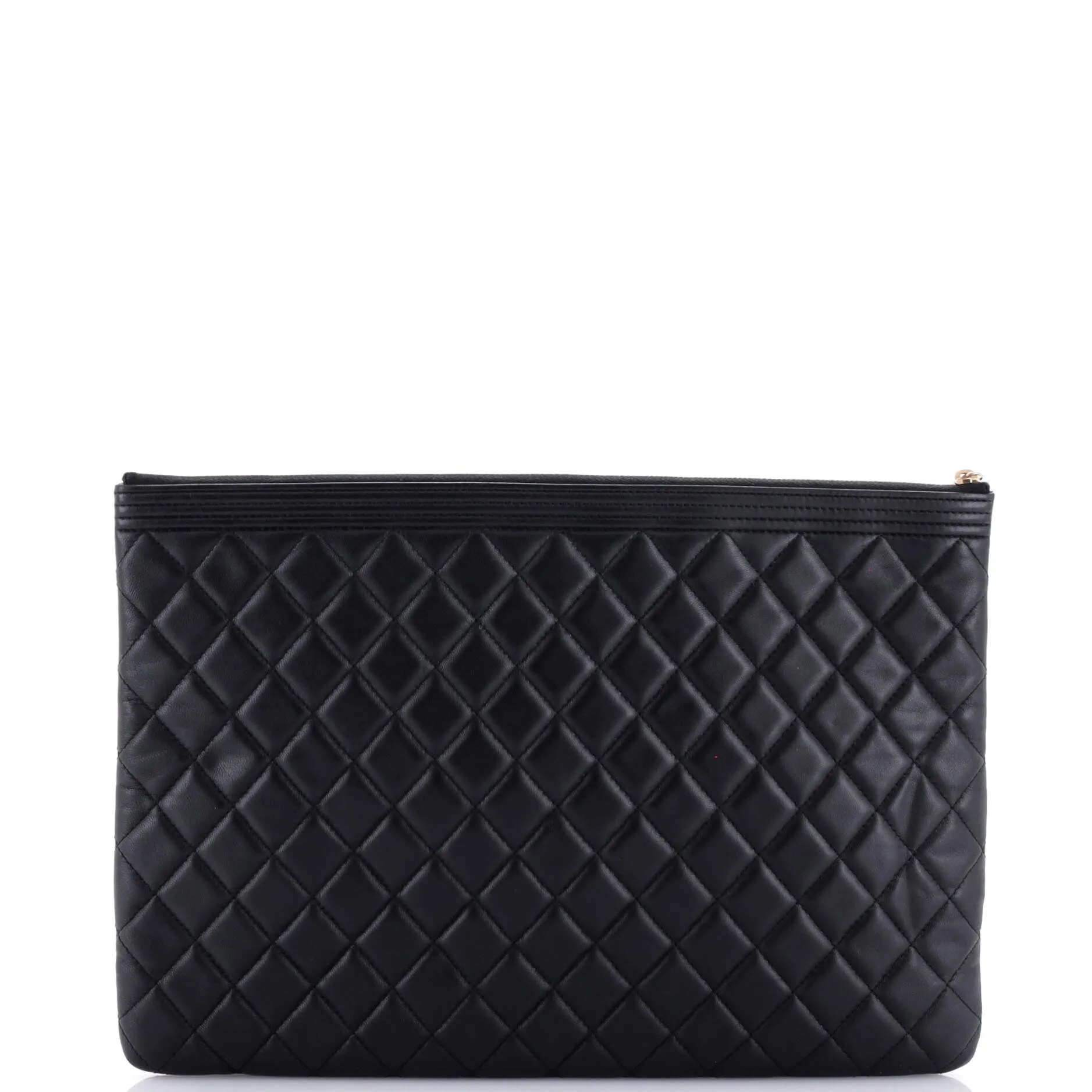 Chanel Boy O Case Clutch Quilted