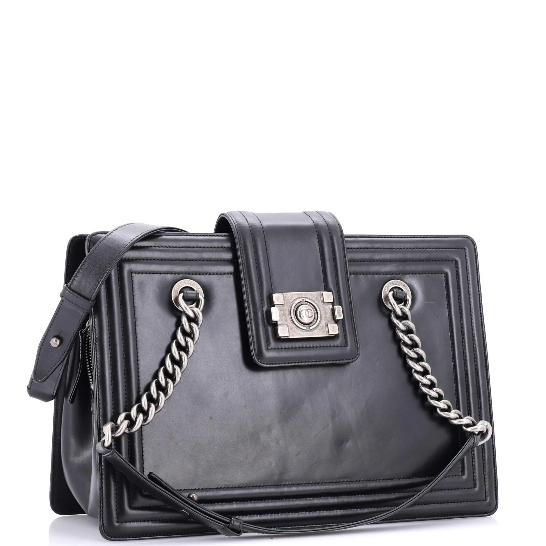 Chanel Boy Tote Glazed Calfskin Small