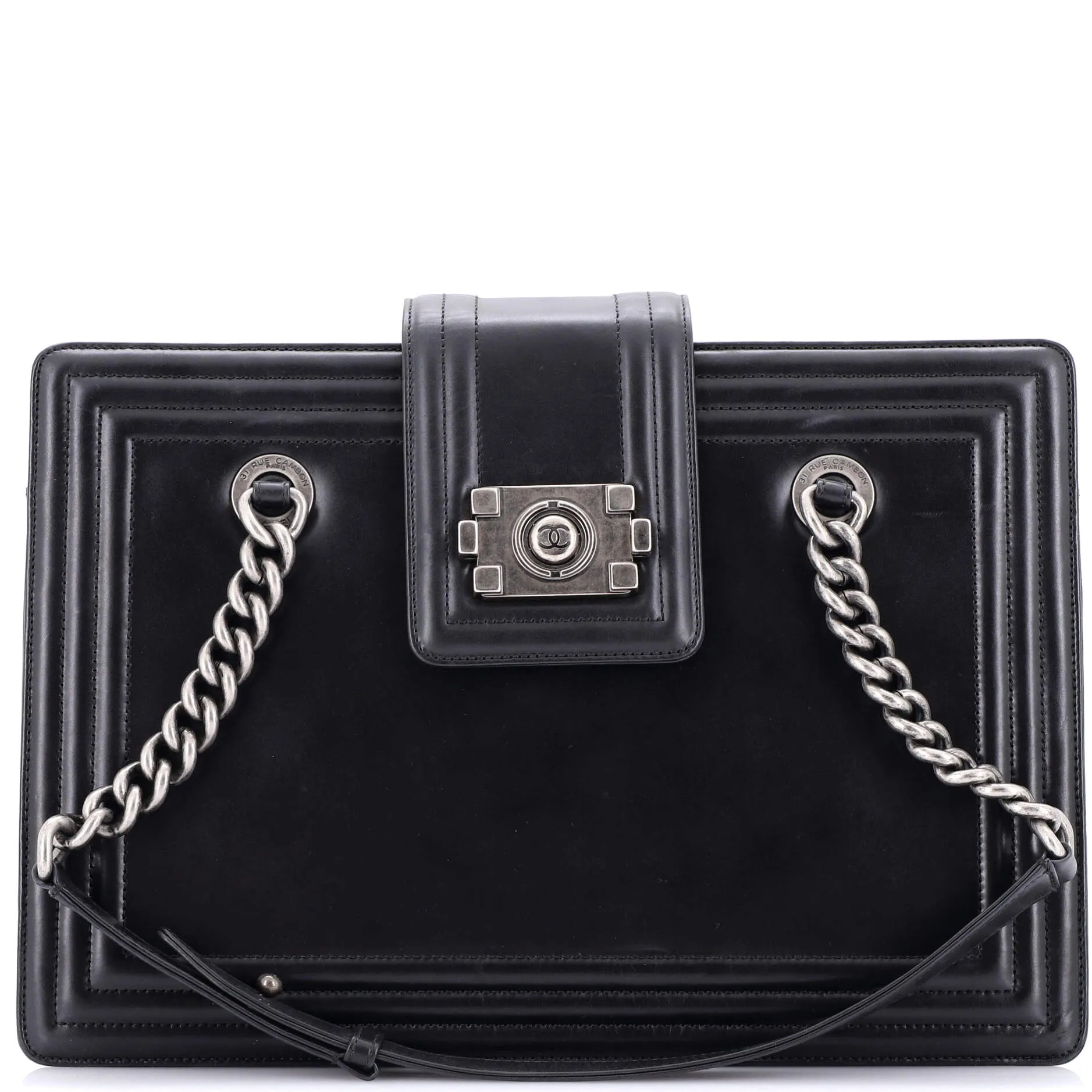 Chanel Boy Tote Glazed Calfskin Small