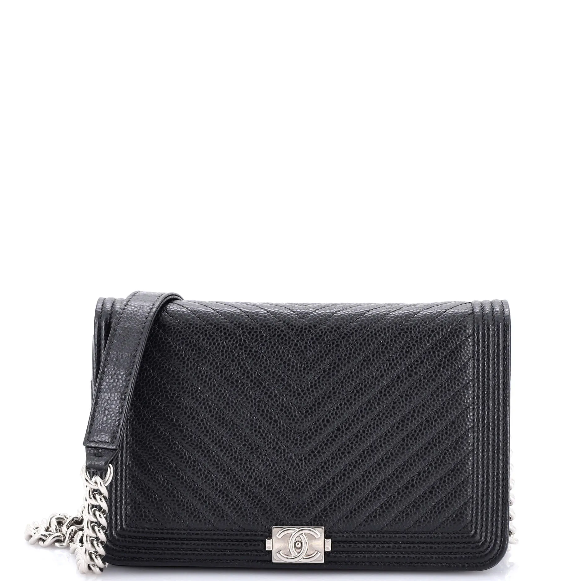 Chanel Boy Wallet On Chain Chevron
