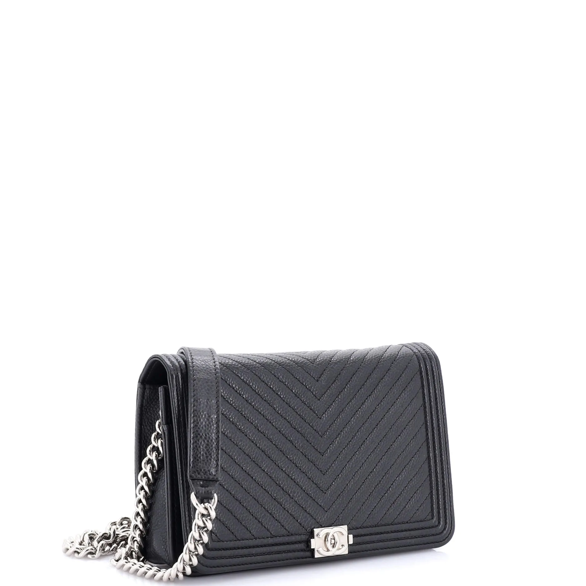 Chanel Boy Wallet On Chain Chevron