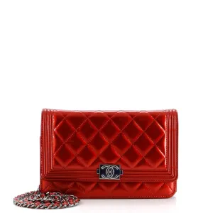 Chanel Boy Wallet On Chain Quilted
