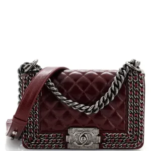Chanel Chained Boy Flap Bag Quilted