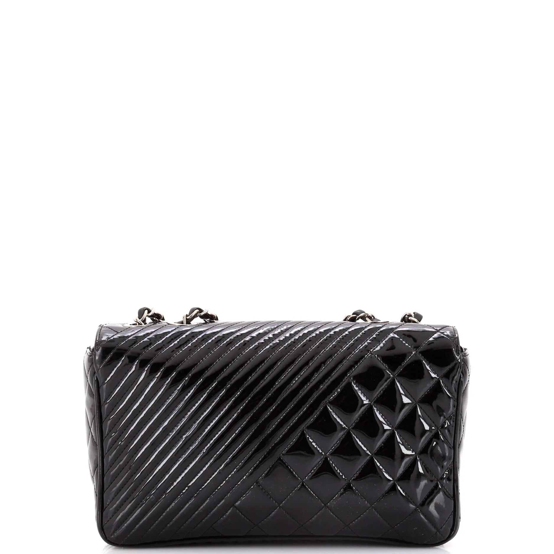 Chanel Coco Boy Flap Bag Quilted Patent