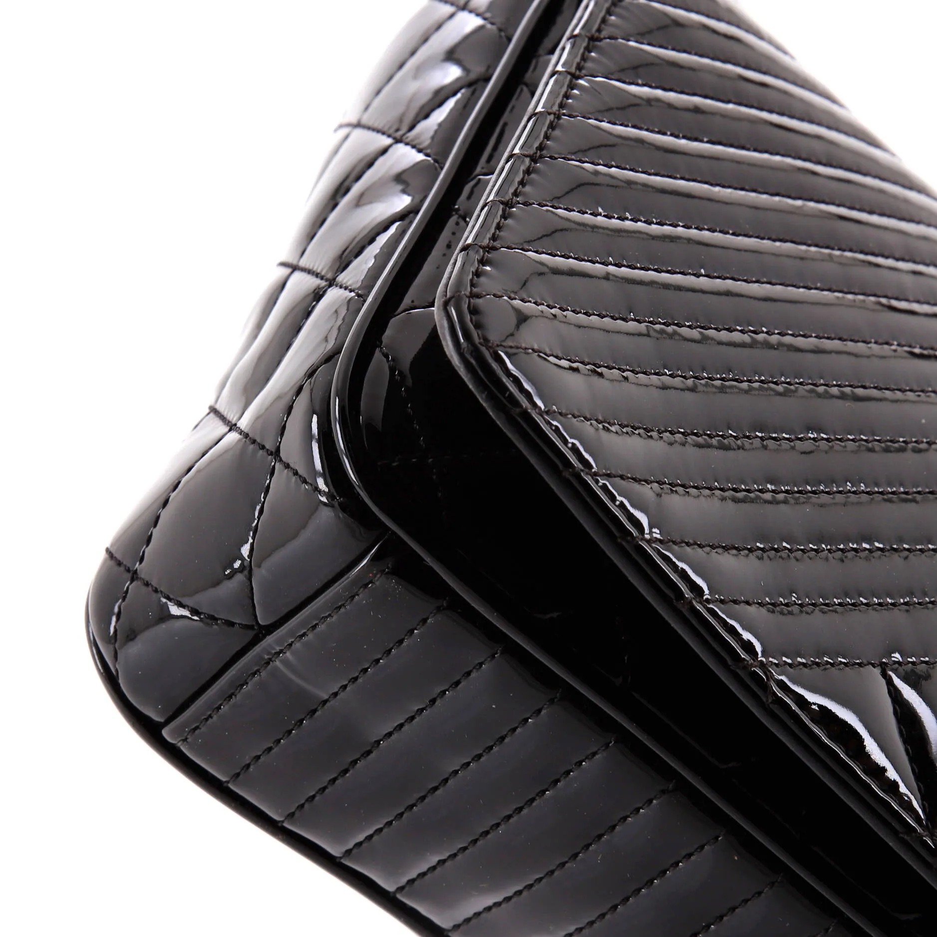 Chanel Coco Boy Flap Bag Quilted Patent