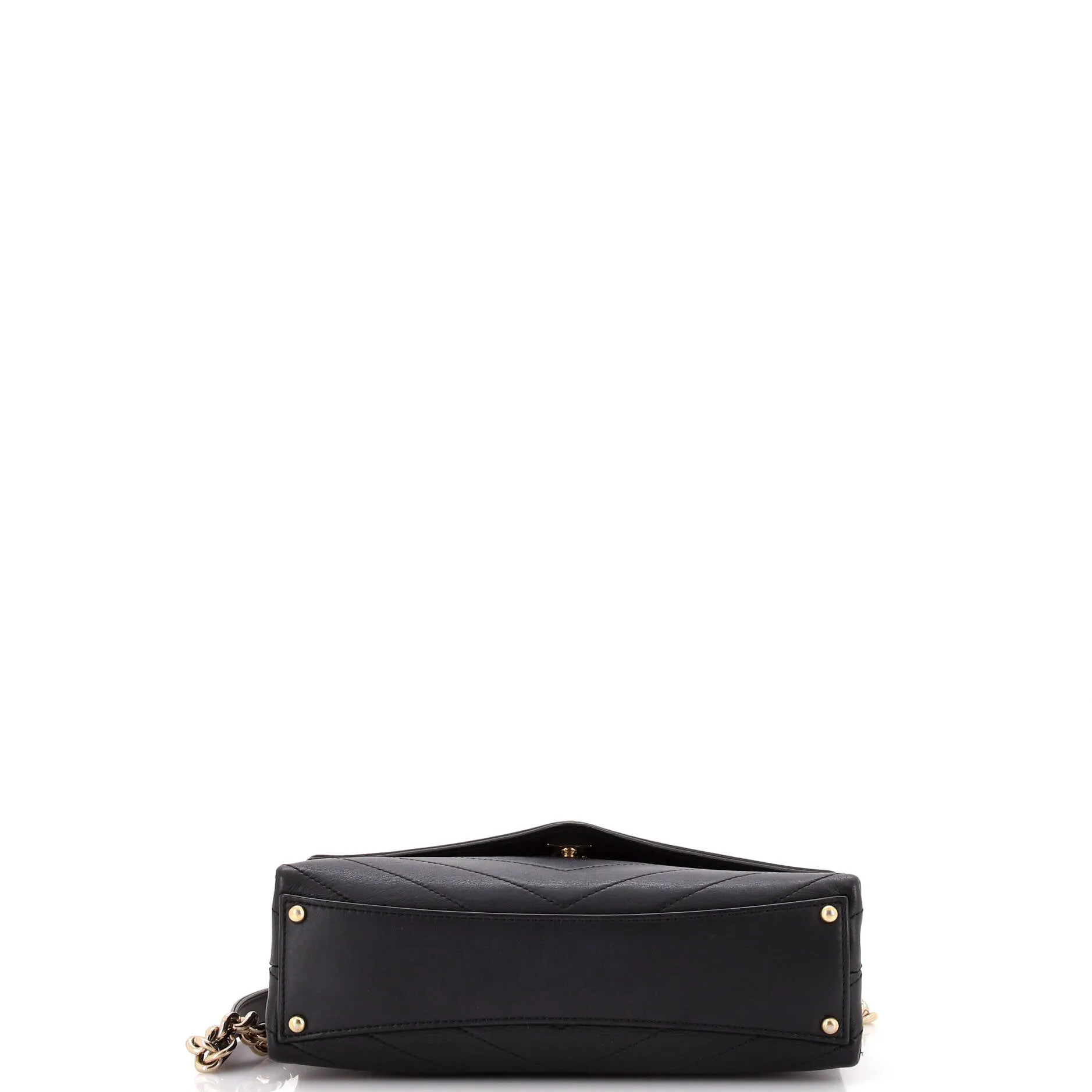 Chanel Coco Chevron Flap Bag Stitched