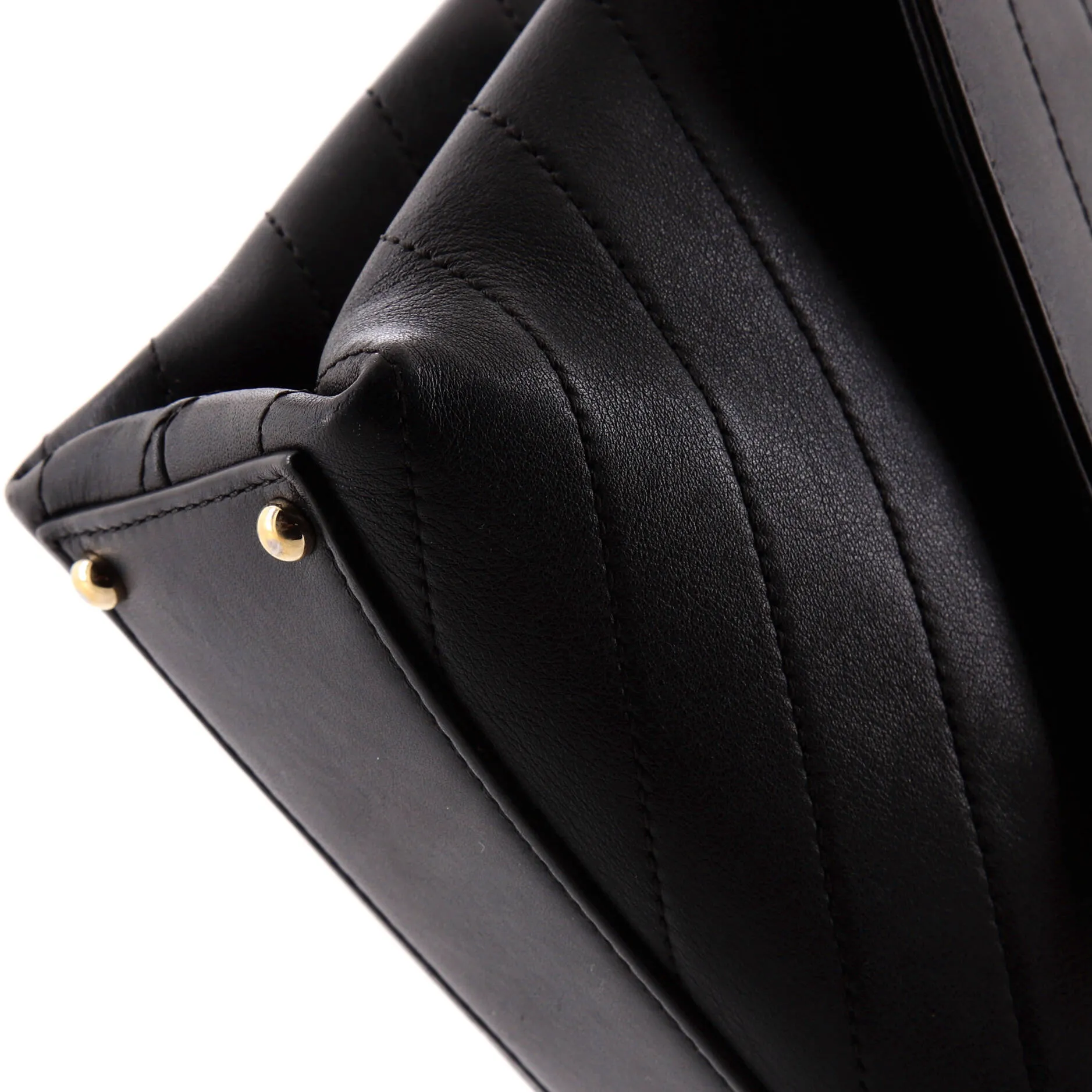 Chanel Coco Chevron Flap Bag Stitched