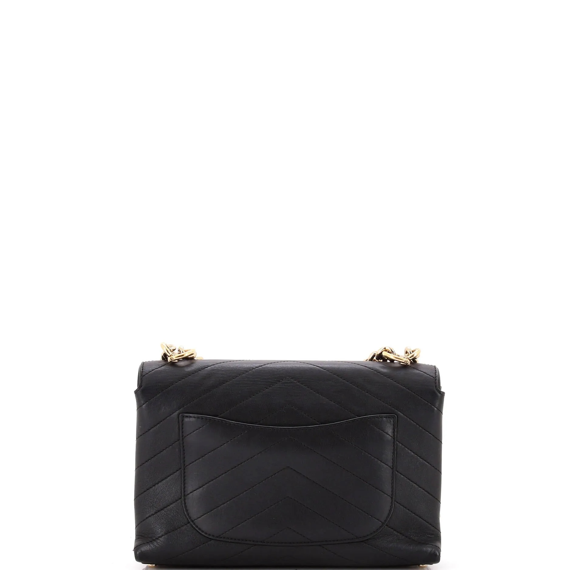 Chanel Coco Chevron Flap Bag Stitched
