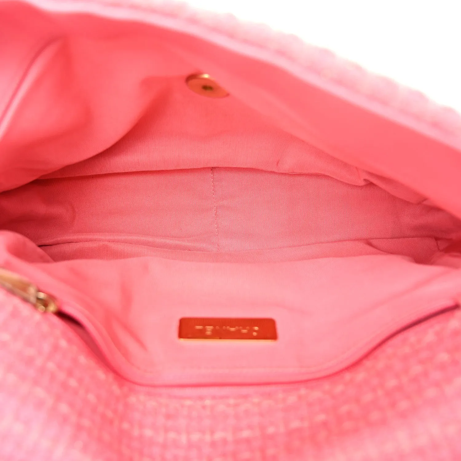 Chanel Metallic Tweed Quilted Large 19