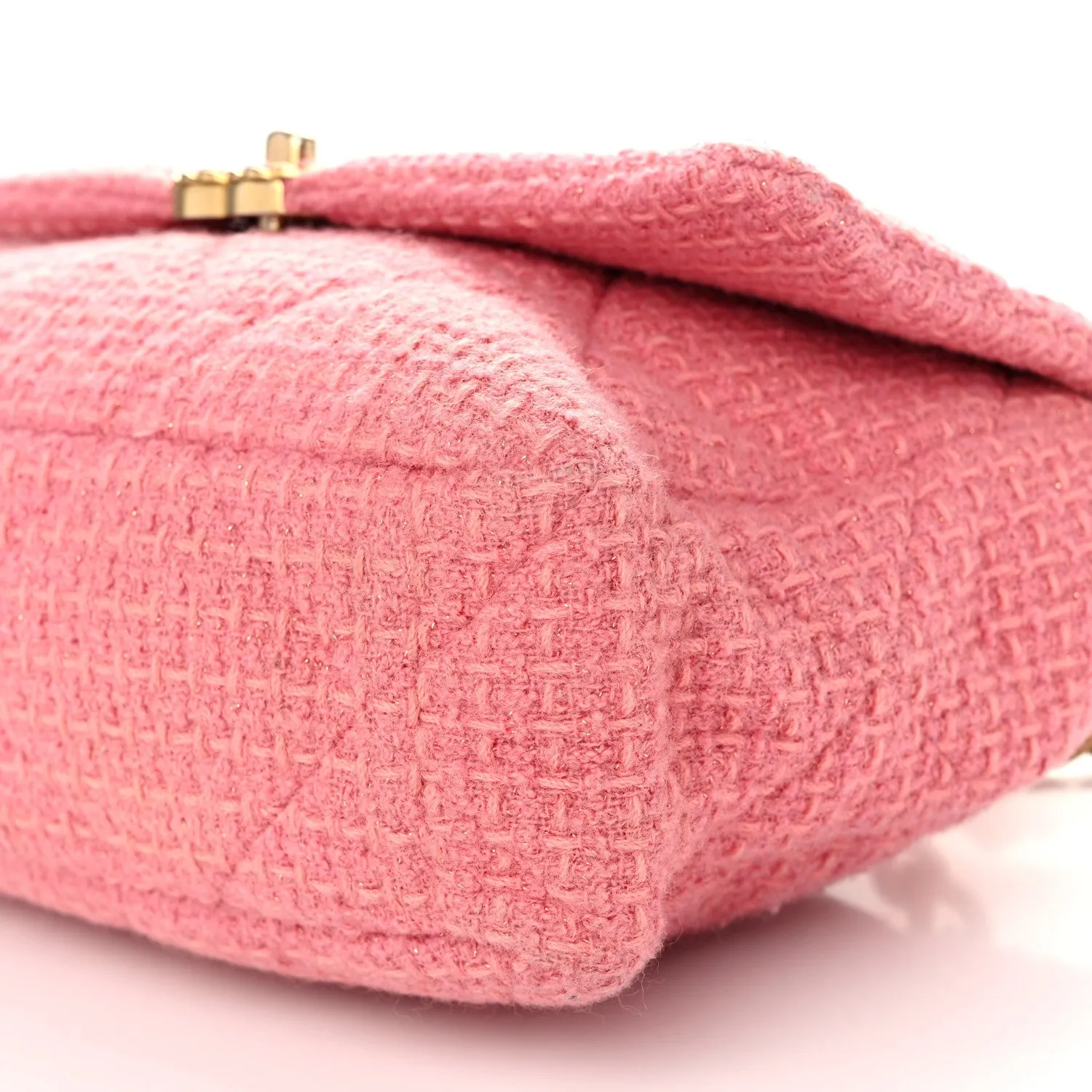 Chanel Metallic Tweed Quilted Large 19