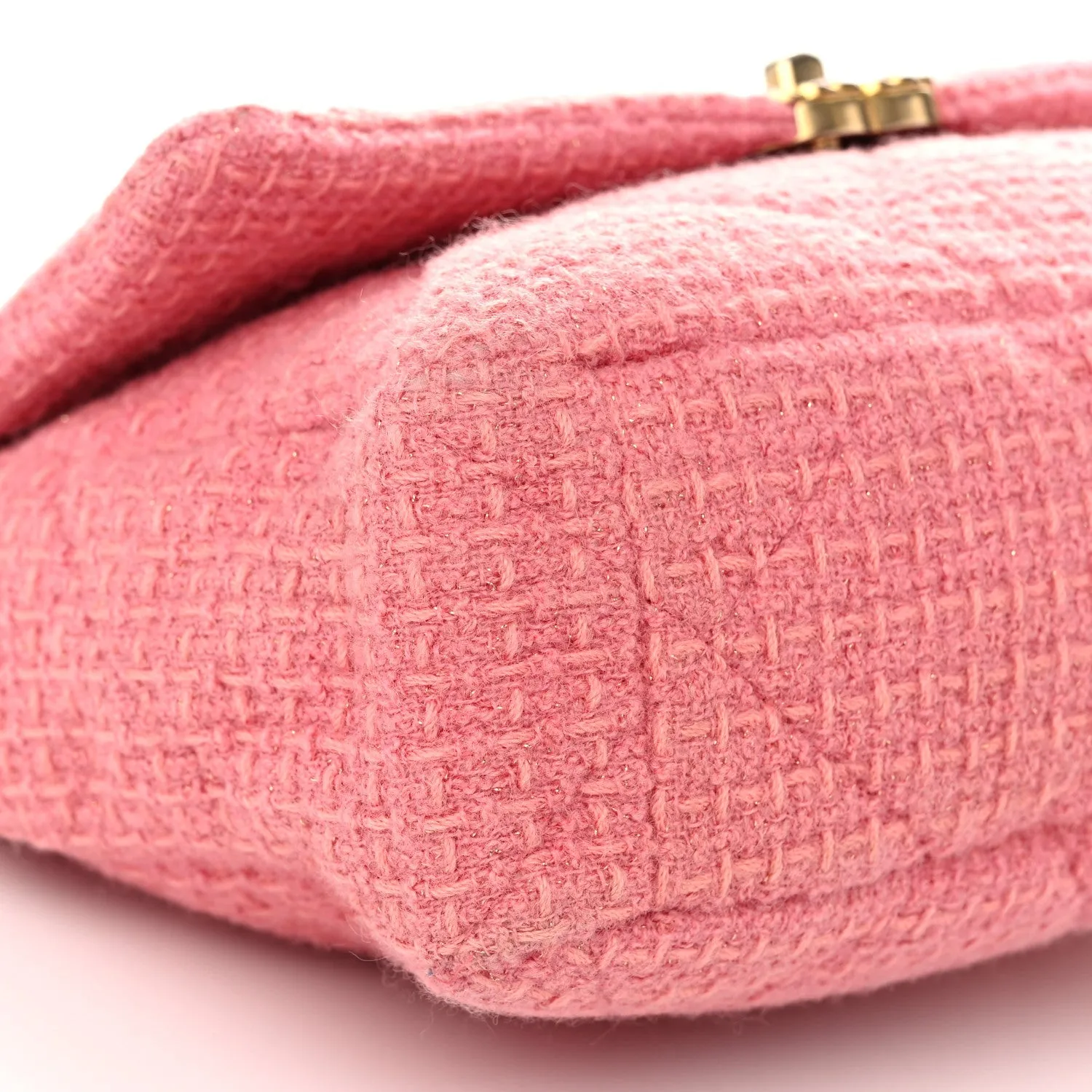 Chanel Metallic Tweed Quilted Large 19