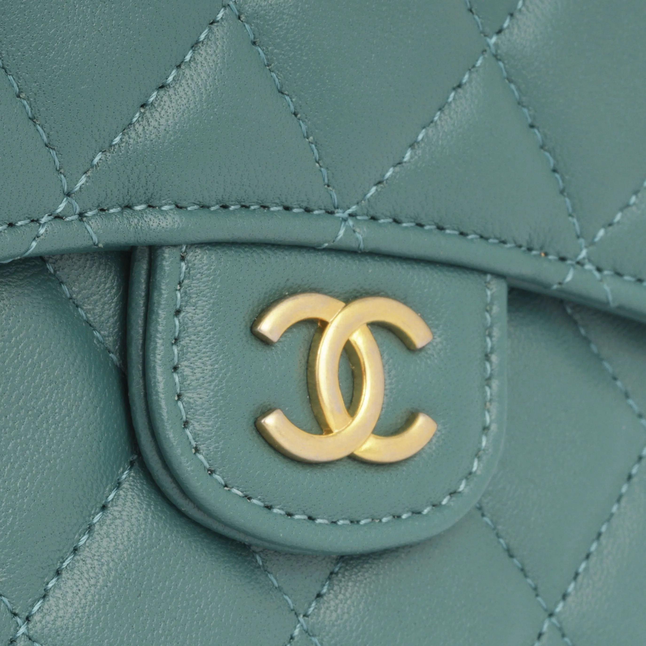 Chanel Micro Top Handle - Dark Teal