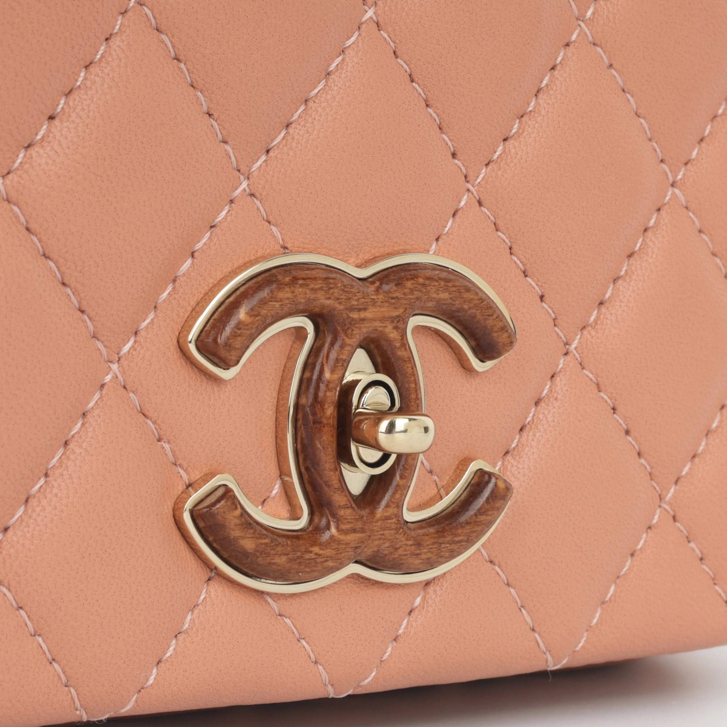Chanel Mini Seasonal Wood Top Handle
