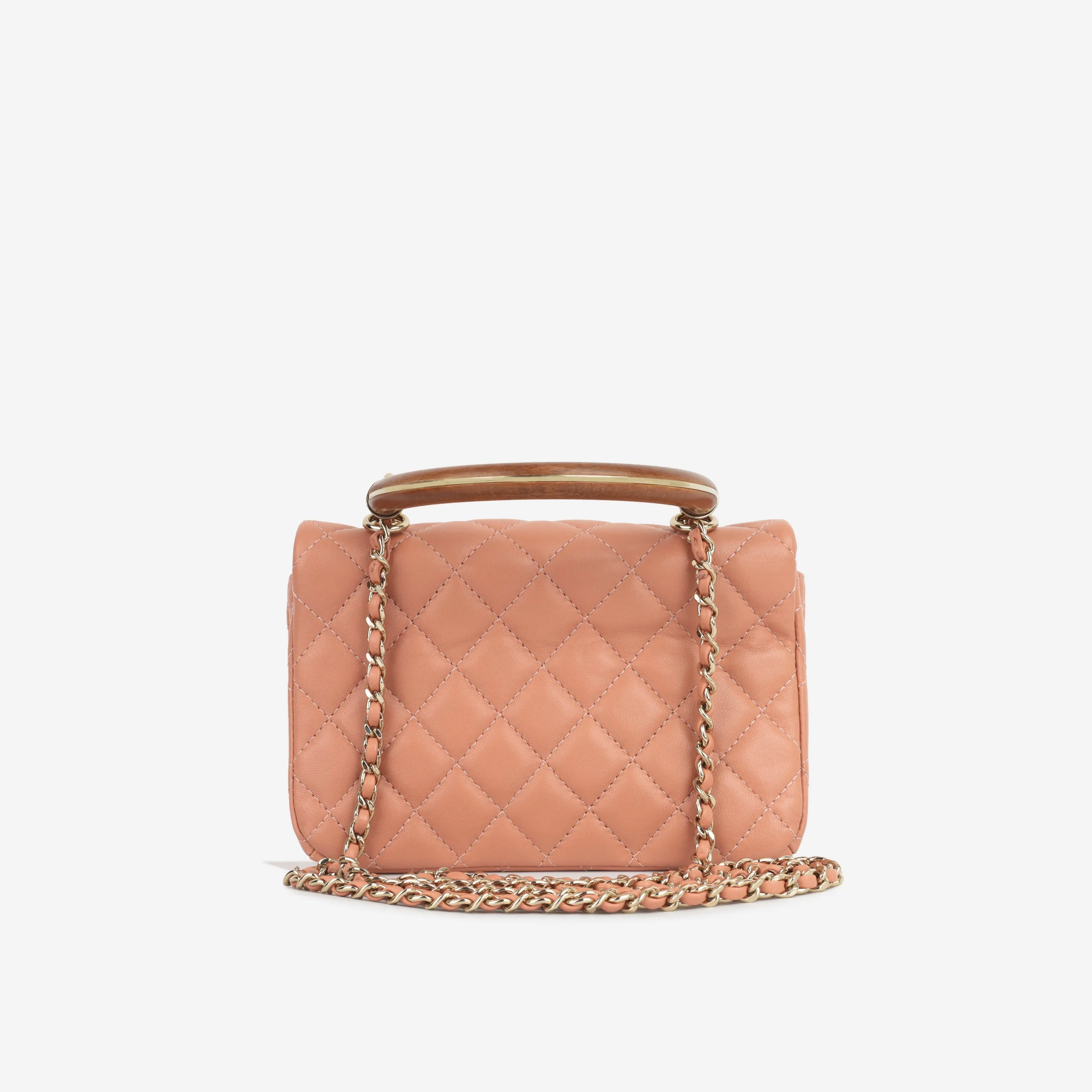 Chanel Mini Seasonal Wood Top Handle