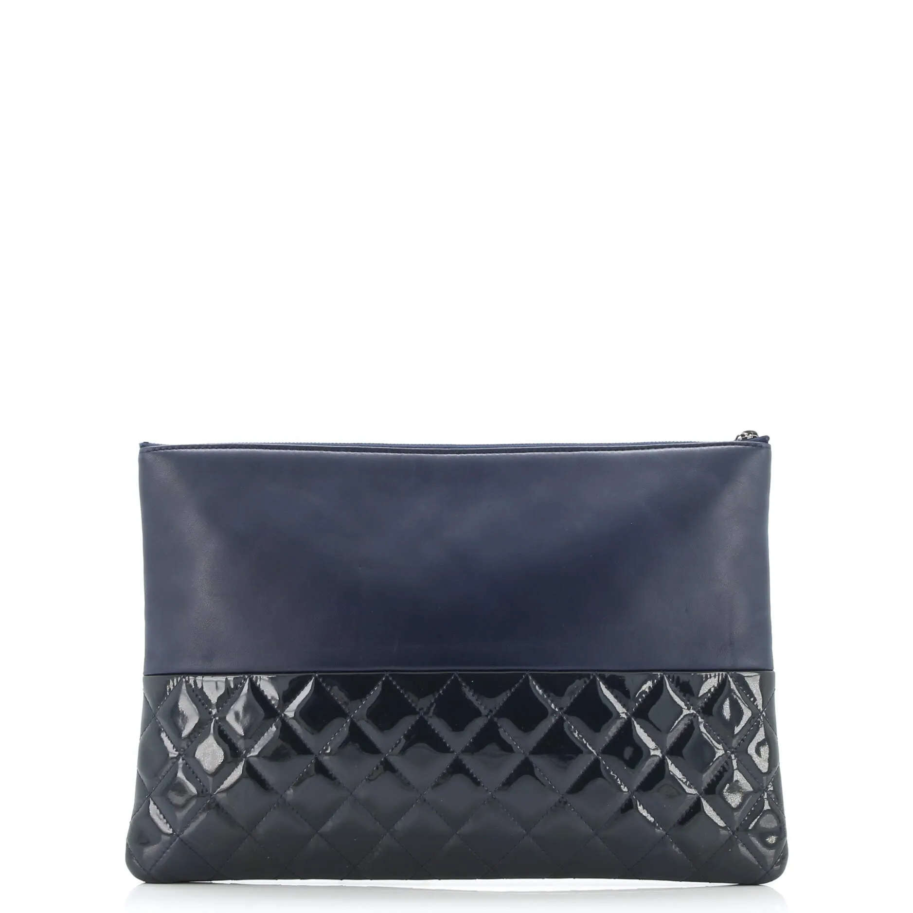 Chanel O Case Clutch Lambskin And