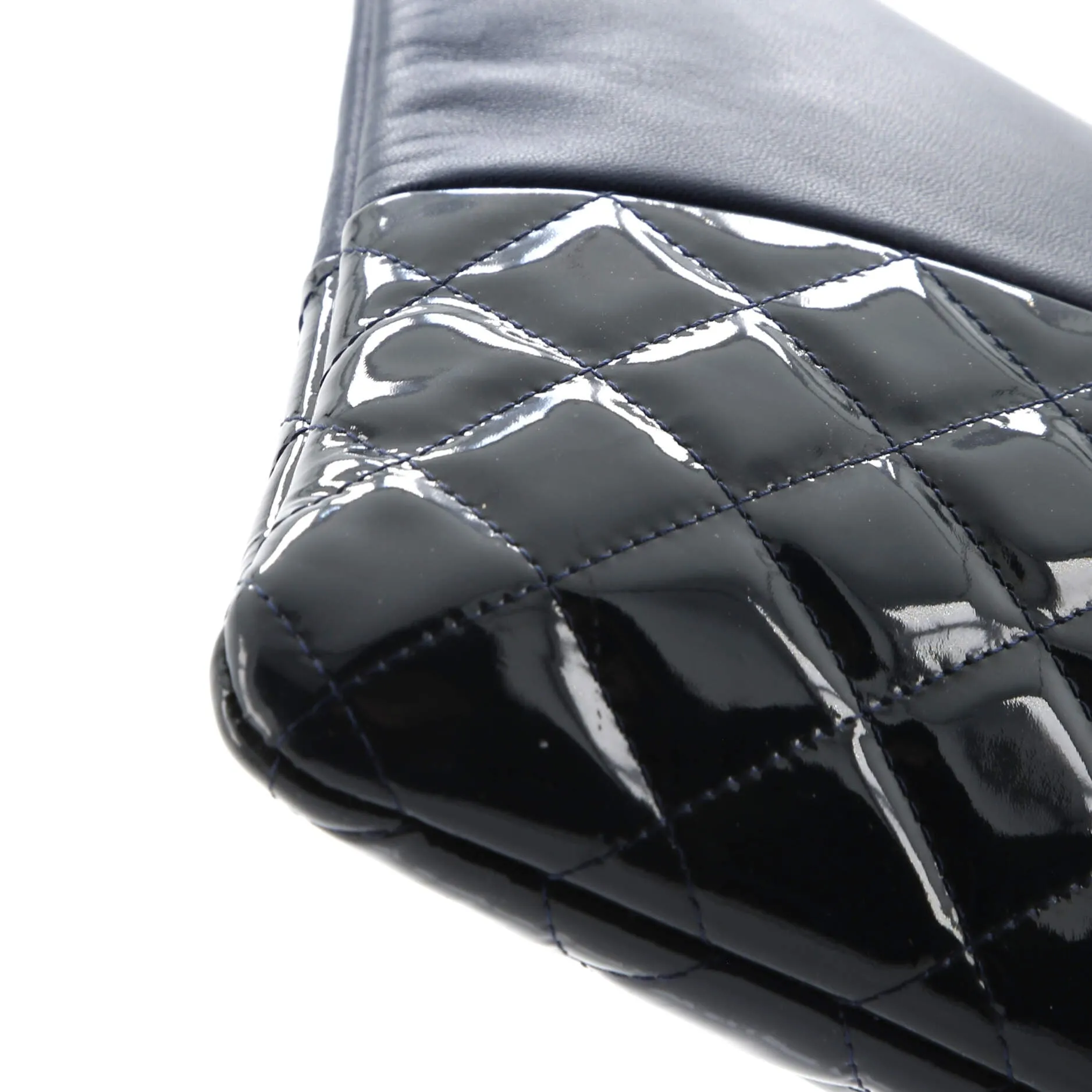 Chanel O Case Clutch Lambskin And