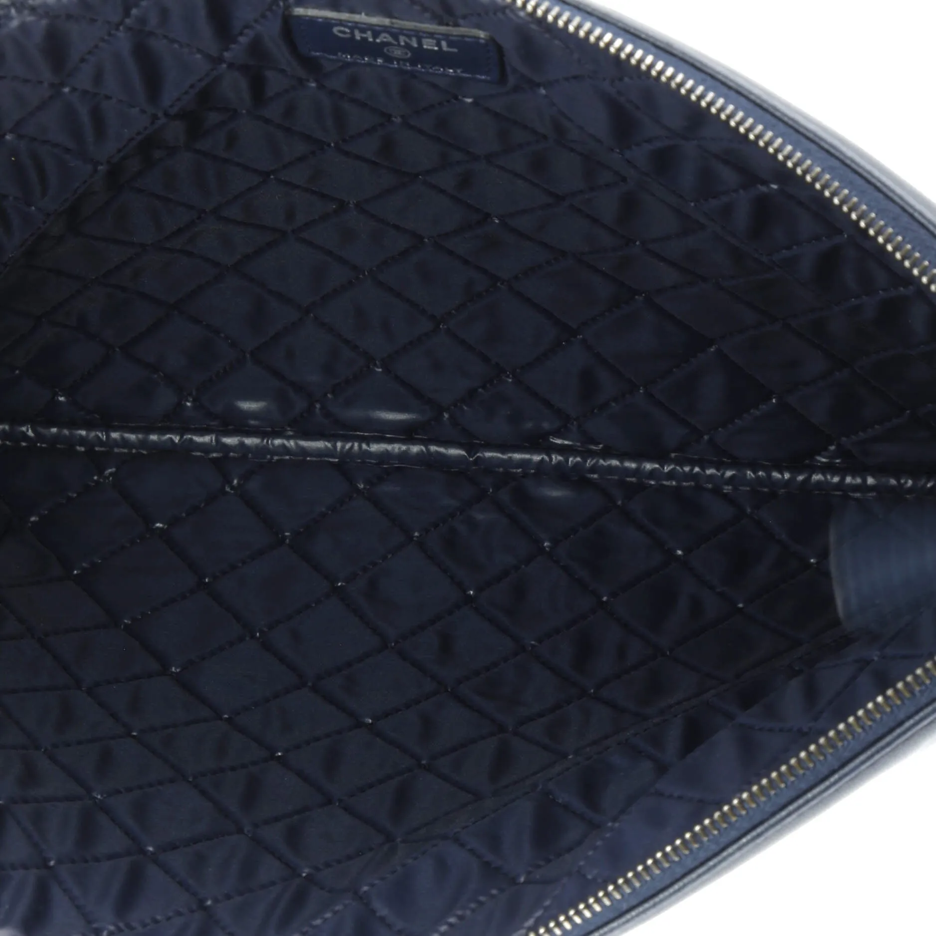 Chanel O Case Clutch Lambskin And