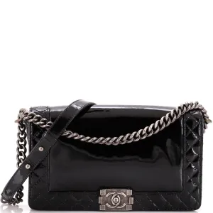 Chanel Reverso Boy Flap Bag Patent New