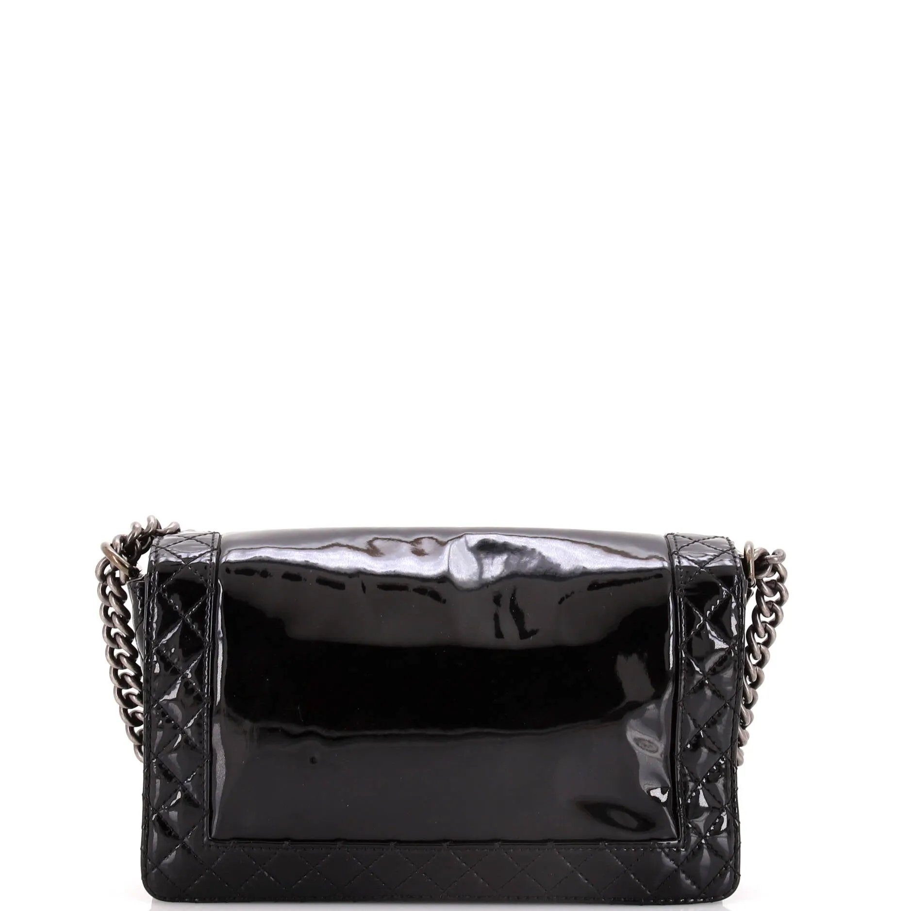 Chanel Reverso Boy Flap Bag Patent New