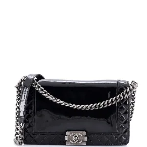 Chanel Reverso Boy Flap Bag Patent New